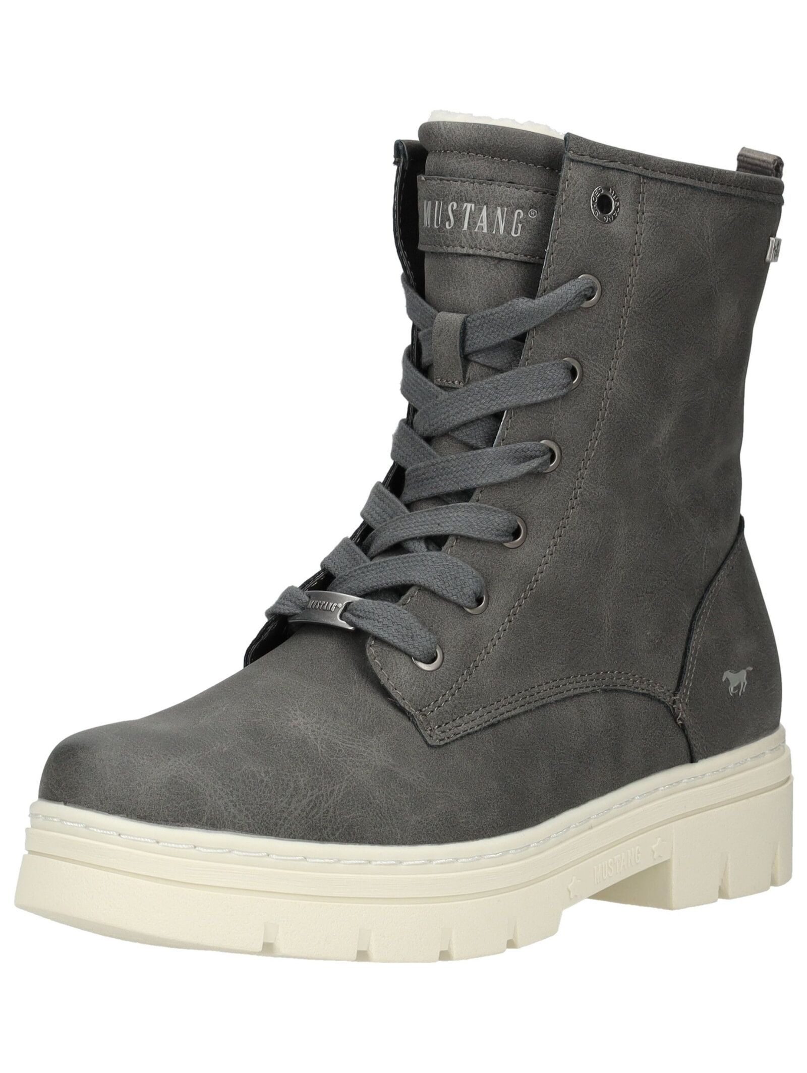 Mustang Shoes Mustang Shoes Stiefelette Lederimitat Schnürstiefelette günstig online kaufen
