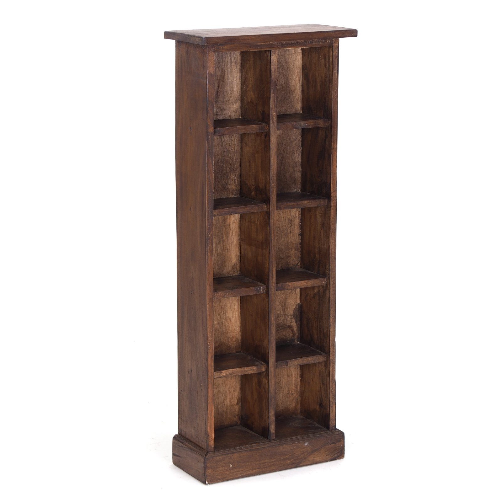 DESIGN DELIGHTS Regal RUSTIKALES CD & BÜCHERREGAL NATURE, 94x36cm(HxB) Holz günstig online kaufen