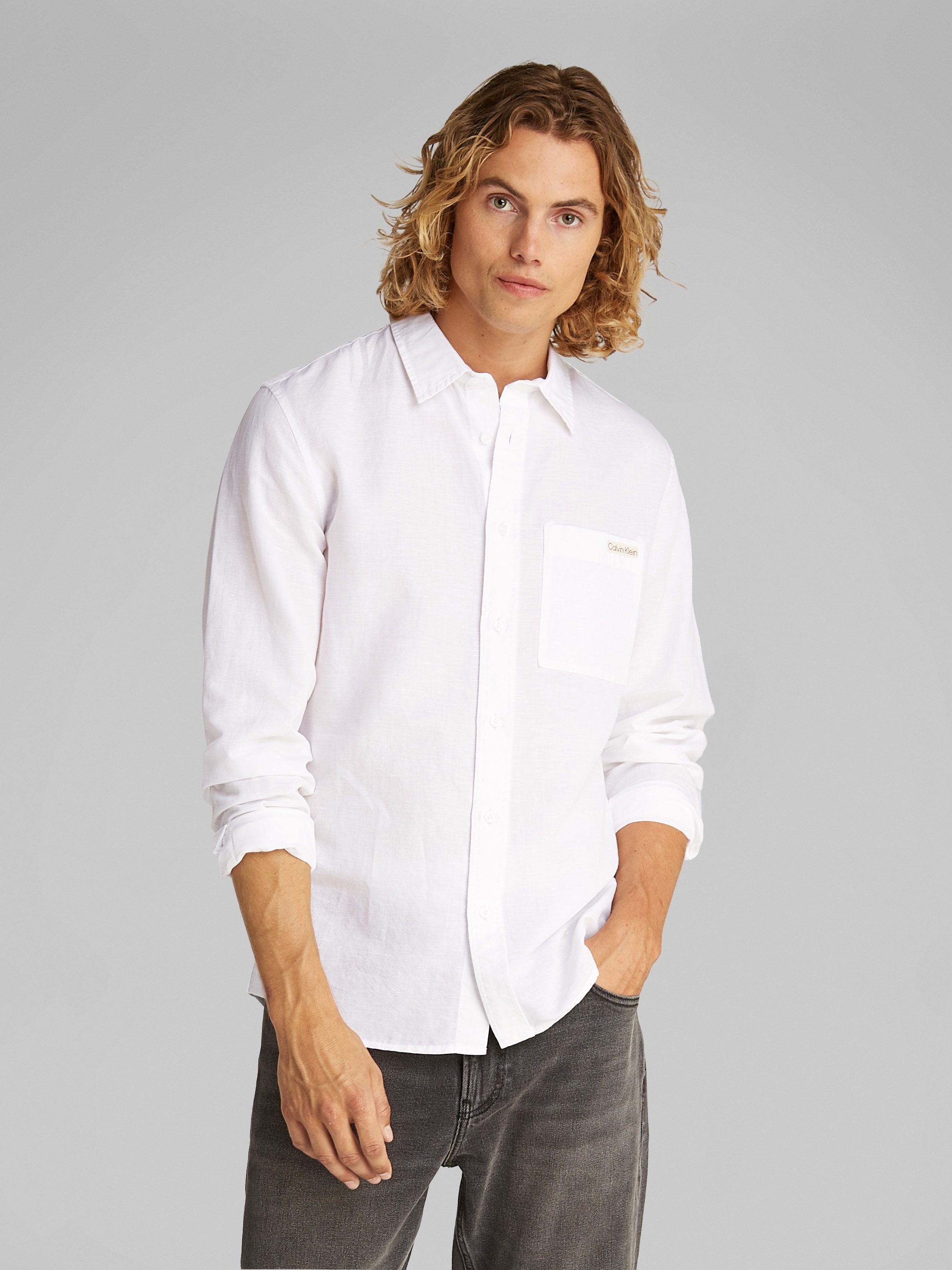 Calvin Klein Jeans Leinenhemd LINEN COTTON günstig online kaufen
