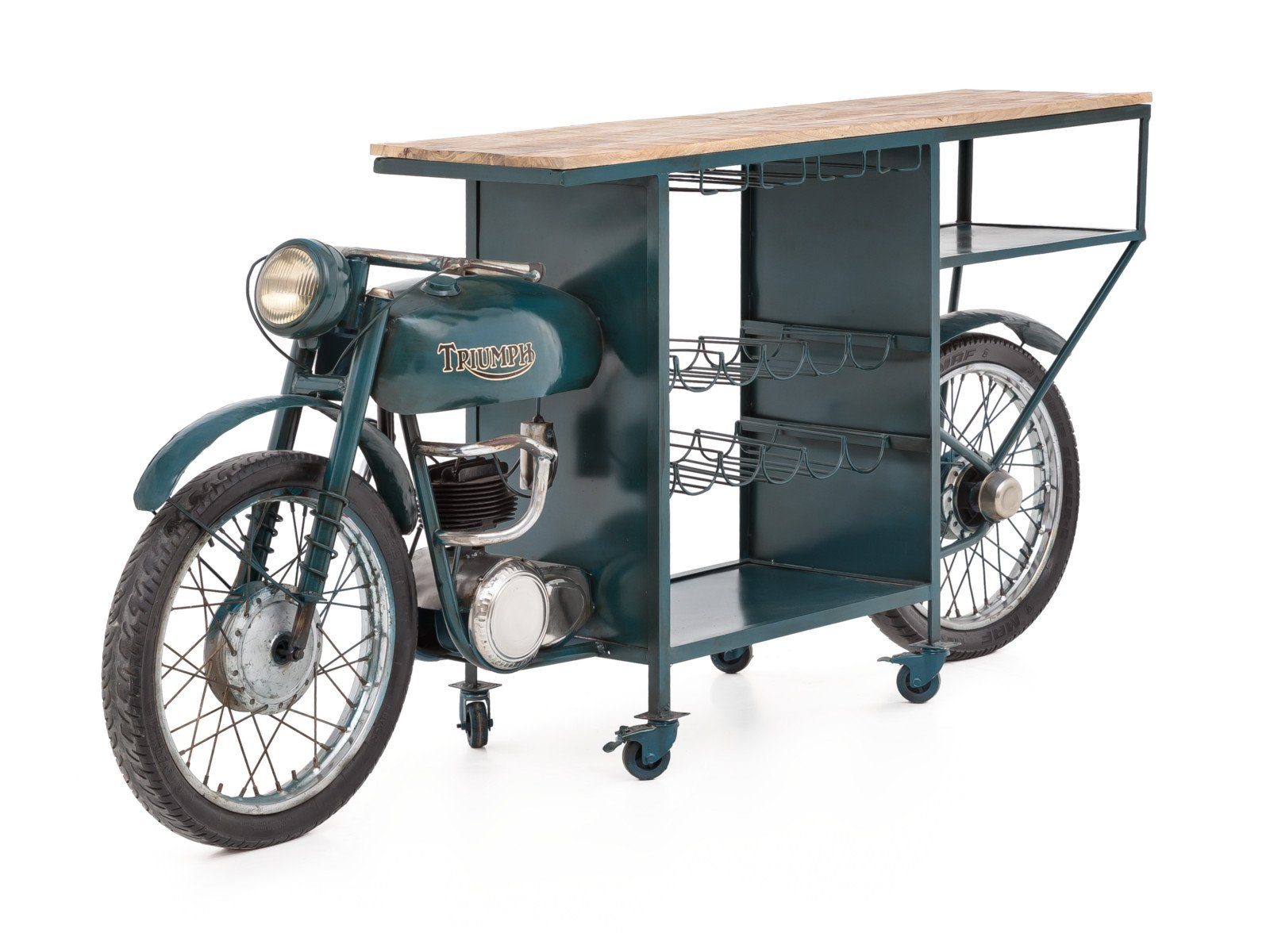 massivum Weinregal Triumph Bike, Konsolentisch, Warenträger