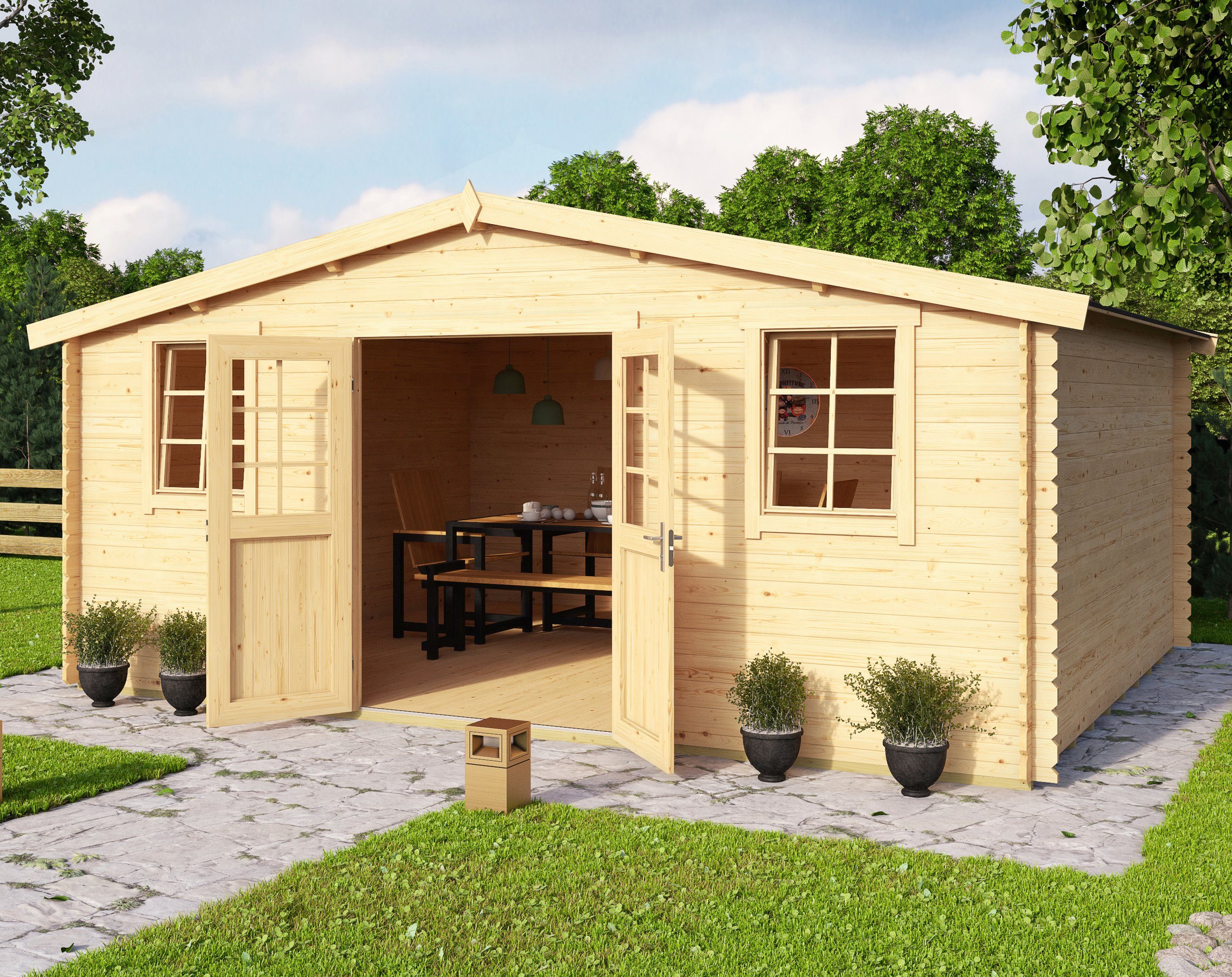 LASITA MAJA Gartenhaus Mosel 5, BxT: 549x420 cm