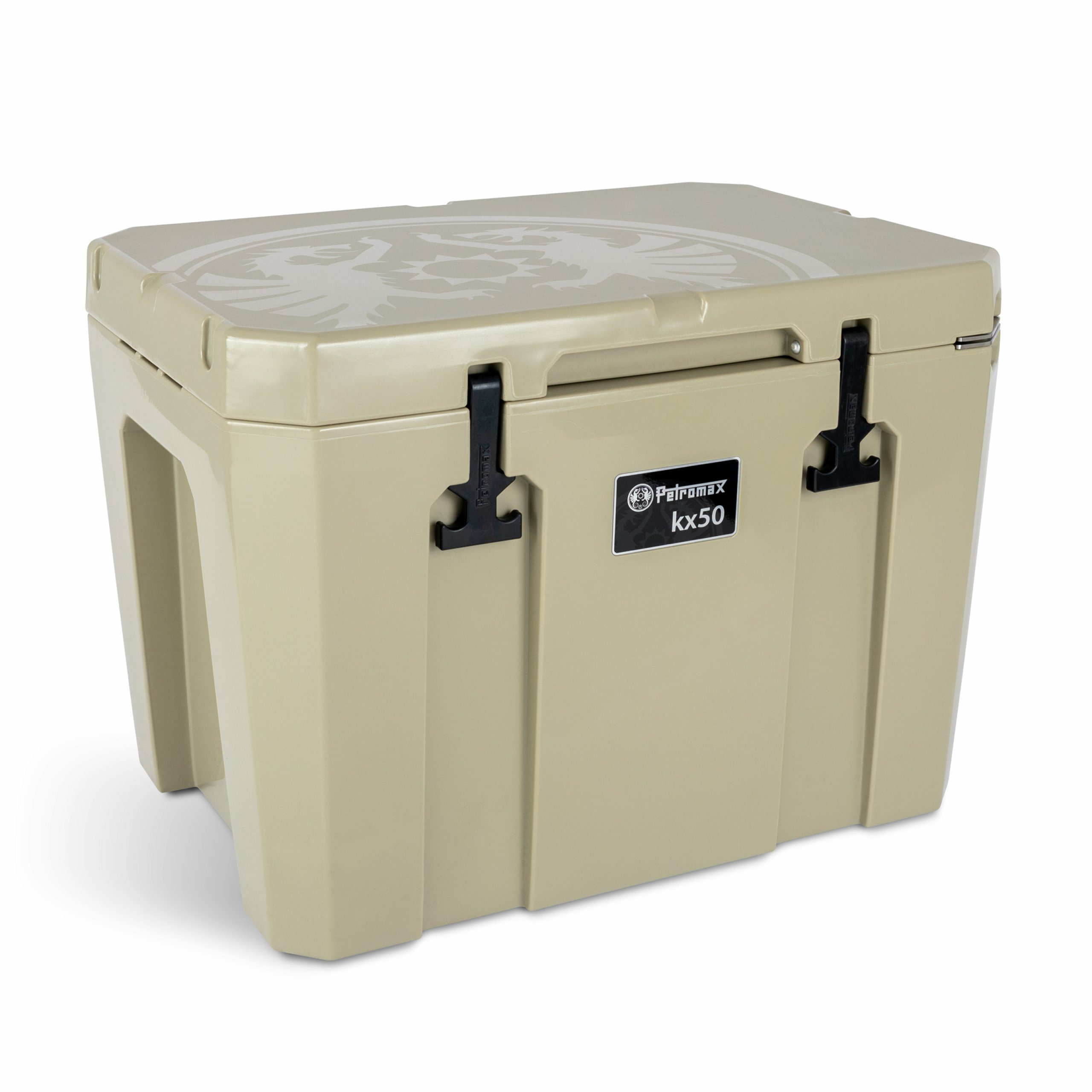 Kühlbox Petromax Kühlbox 50 Liter kx50 Sand für Camping, Angeln und