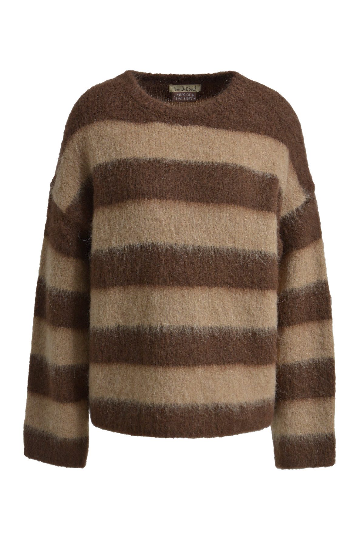 Smith & Soul Strickpullover BRUSHED STRIPED PULLOVER