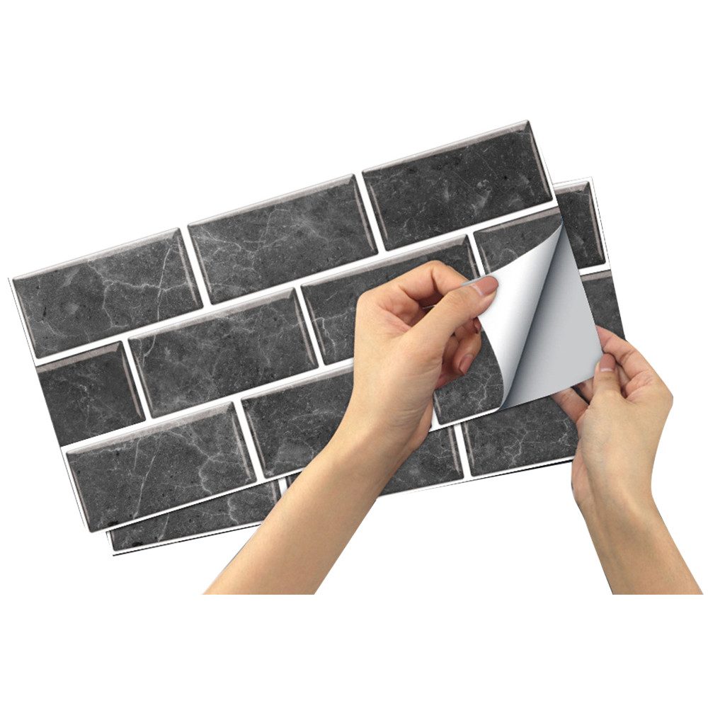Coonoor Fliesenaufkleber 12 Stück 15x30cm, Fliesenaufkleber, selbstklebende günstig online kaufen