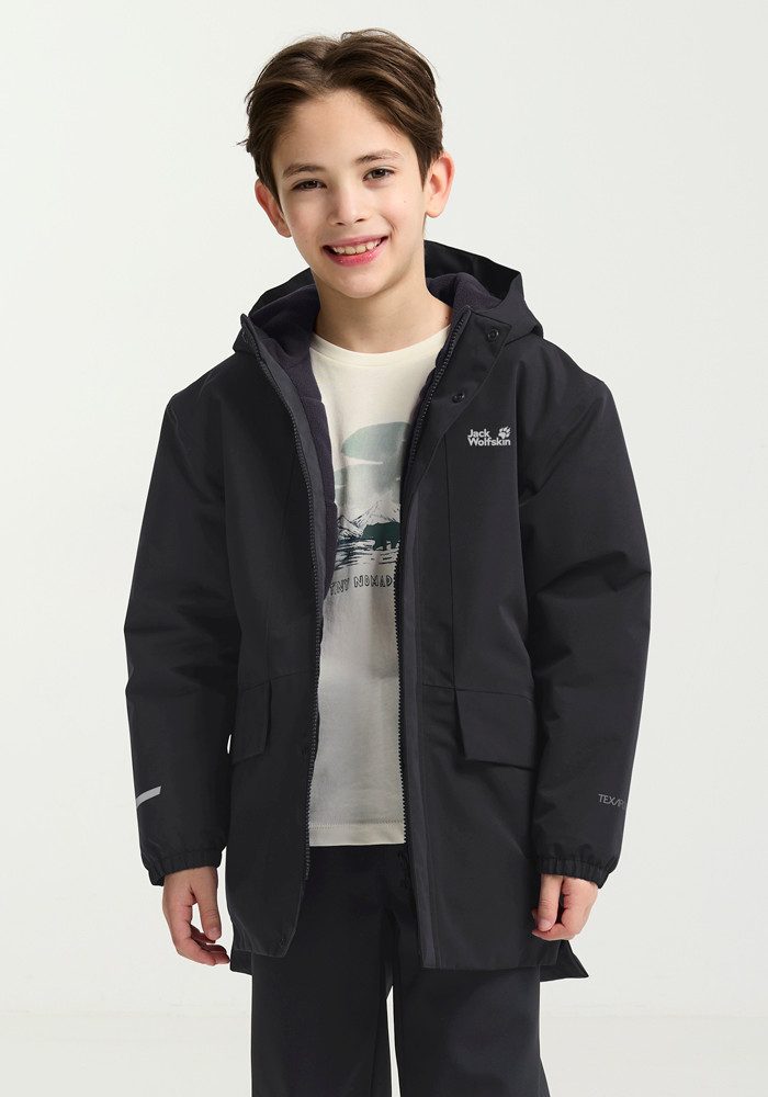 Jack Wolfskin Outdoorjacke CANVEY JKT KIDS Winterjacke für Kinder, warm, wasserdicht
