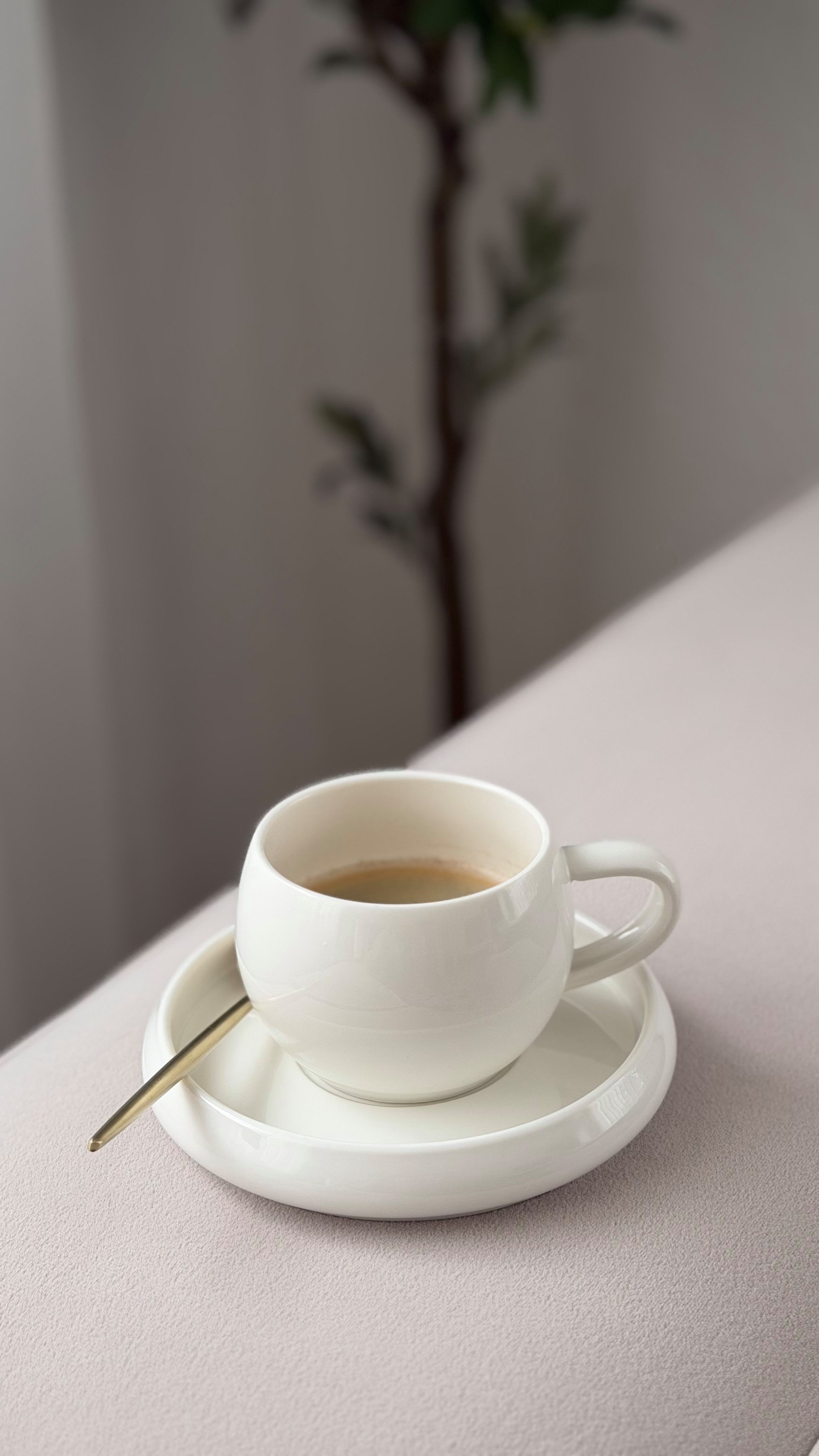 EKA Kaffeeservice Chubby Kaffee Tassen Set (12-tlg), Porzellan