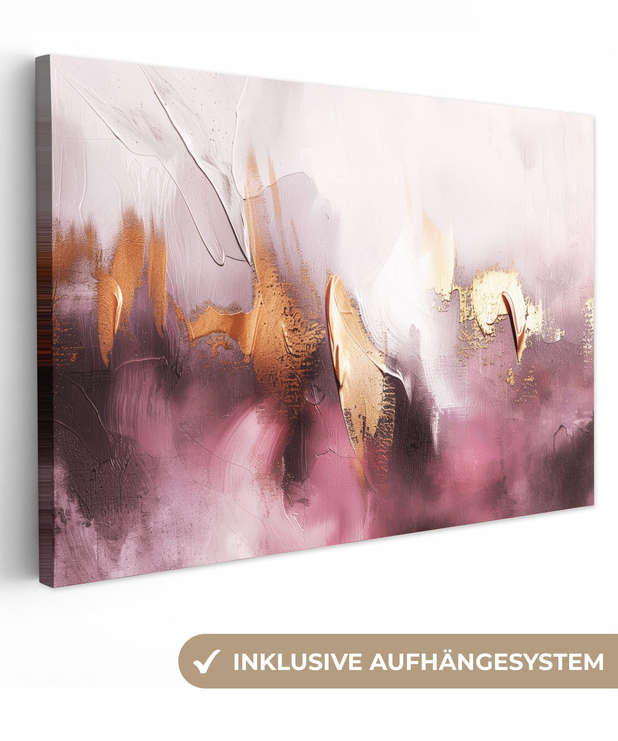 OneMillionCanvasses® Leinwandbild Lila - Abstrakt - günstig online kaufen