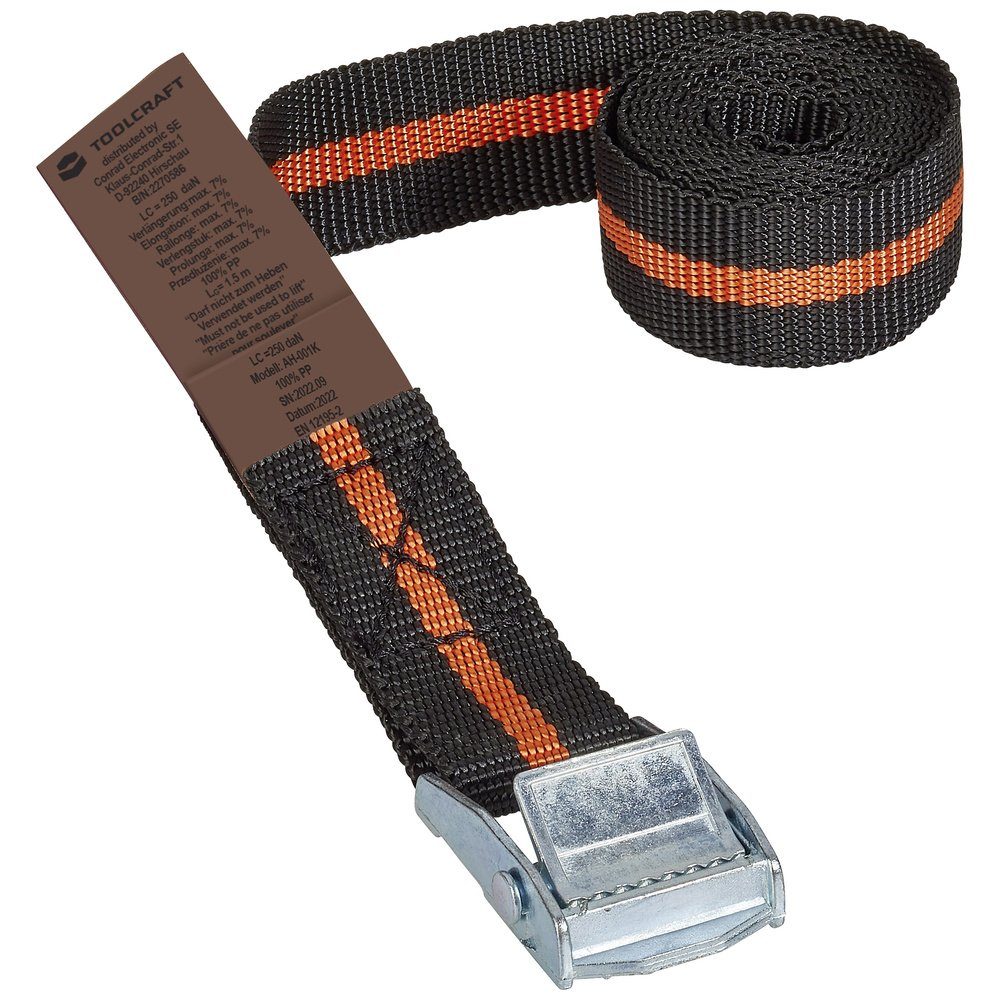 Spanngurt TOOLCRAFT TO-6811758 Klemmgurt Zugkraft LC Niederzurren (einzeln/direk