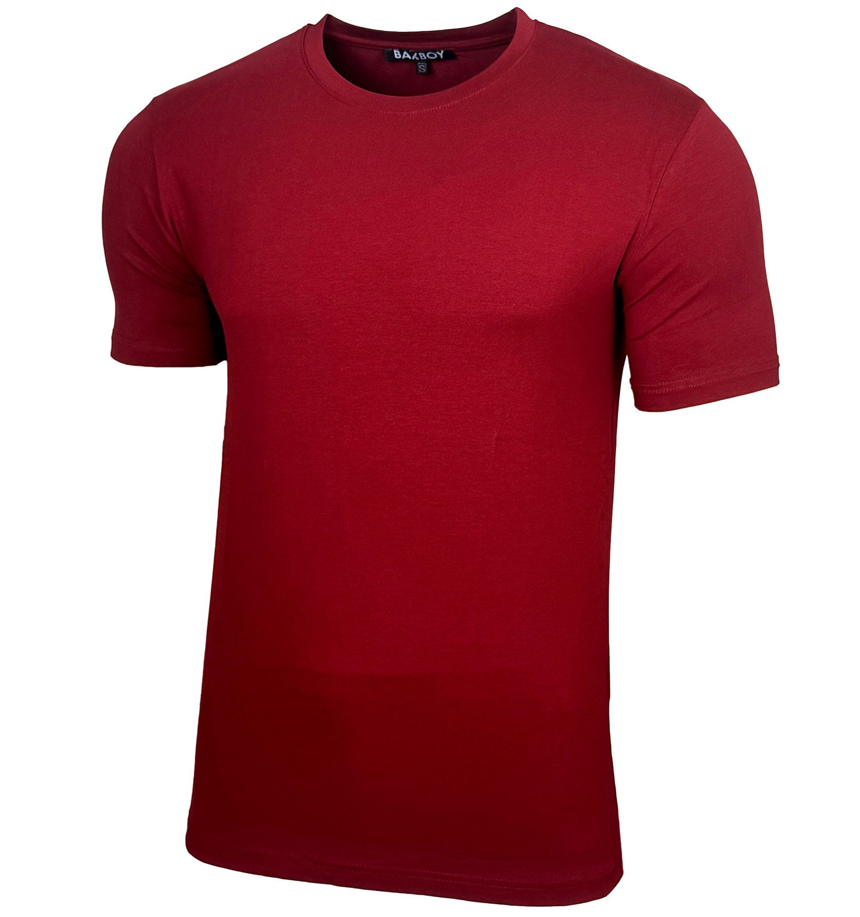 Baxboy T-Shirt Baxboy Herren Uni Basic Kurzarm Slim Fit T-Shirt B-55 günstig online kaufen
