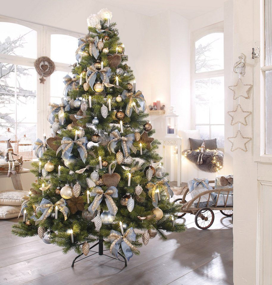 Creativ deco Künstlicher Weihnachtsbaum Weihnachtsdeko aussen, künstlicher Christbaum, Tannenbaum, von höchster Qualität – Bild 3 von 5