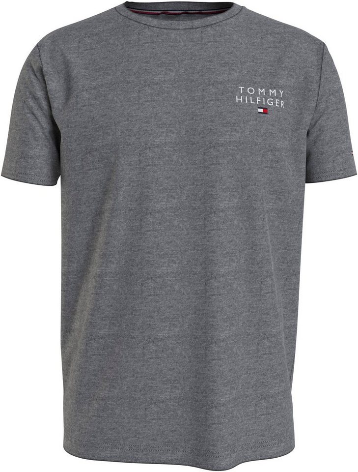 LOGO SS mit T-Shirt der Hilfiger Markenlabel CN auf Tommy TEE Underwear Brust