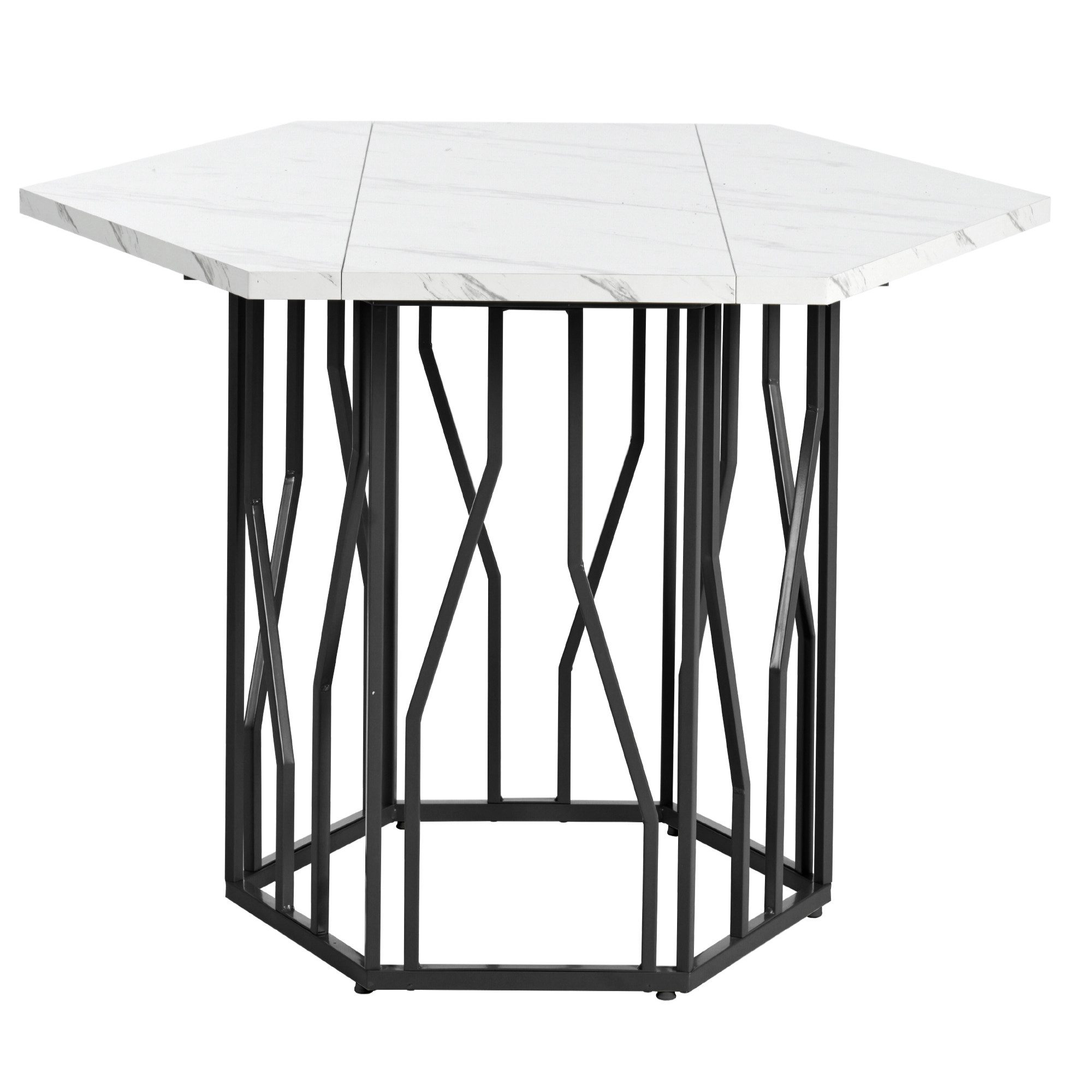Flieks Esstisch sechseckiger Küchentisch (115,5x100x75 cm, günstig online kaufen