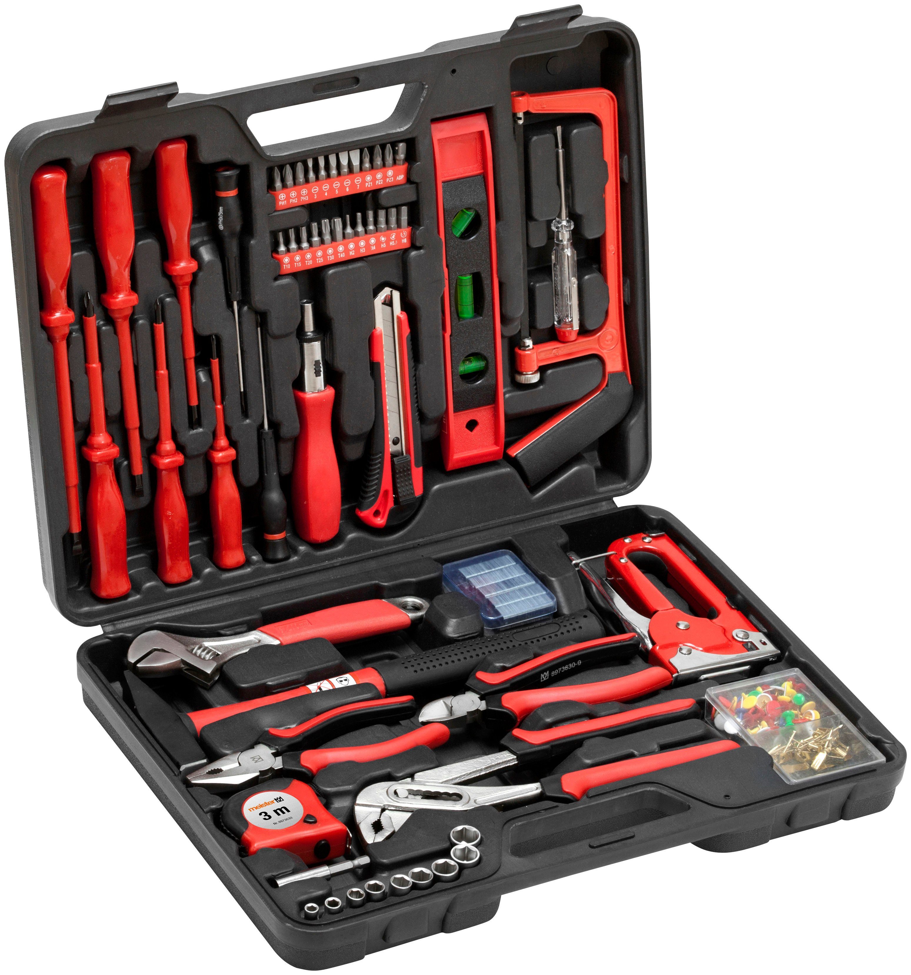 täglichen - / meister Werkzeug-Set 60-teilig für den Haushaltskoffer 8973630, Gebrauch Werkzeugset