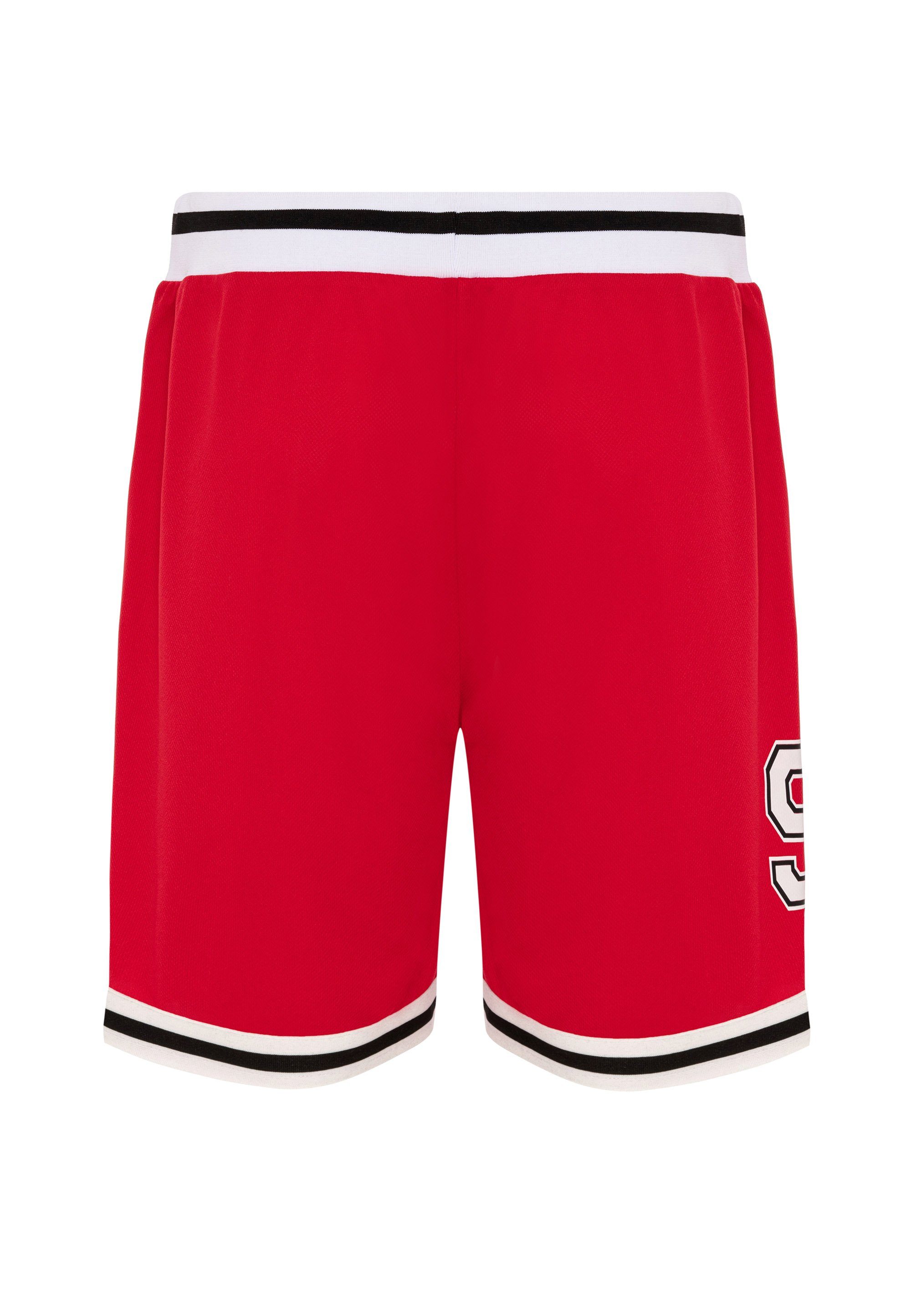 Shorts mit lässigen RedBridge Kontraststreifen rot-weiß Galeomaltande