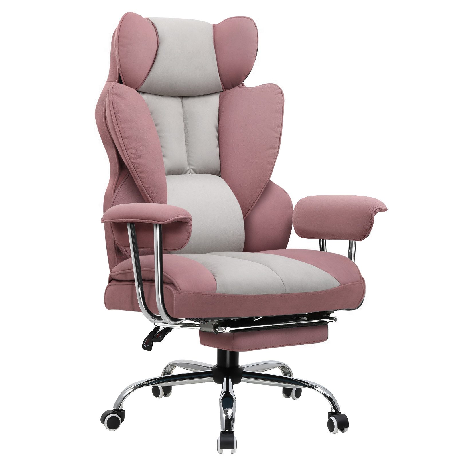 GTPLAYER Gaming-Stuhl Ergonomischer Bürostuhl Gaming Stuhl, Gamer Stuhl 150kg Belastbarkeit (Packung), Schreibtischstuhl Chefsessel mit Fußstütze höhenverstellbar kunstleder