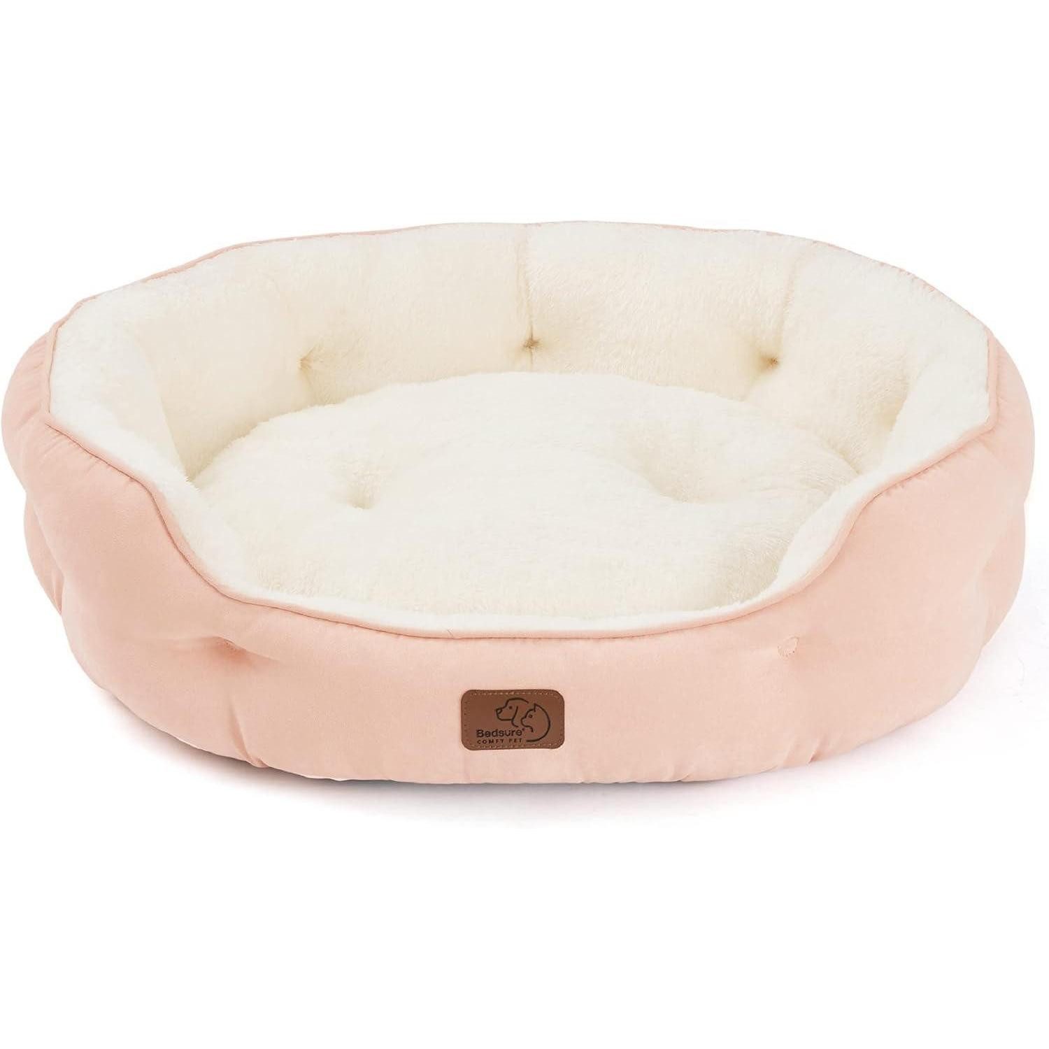 LuxusKollektion Katzenliege Katzenbett waschbar Innenkissen Schlafplatz Rosa L 63 x B 53 x H 20 cm