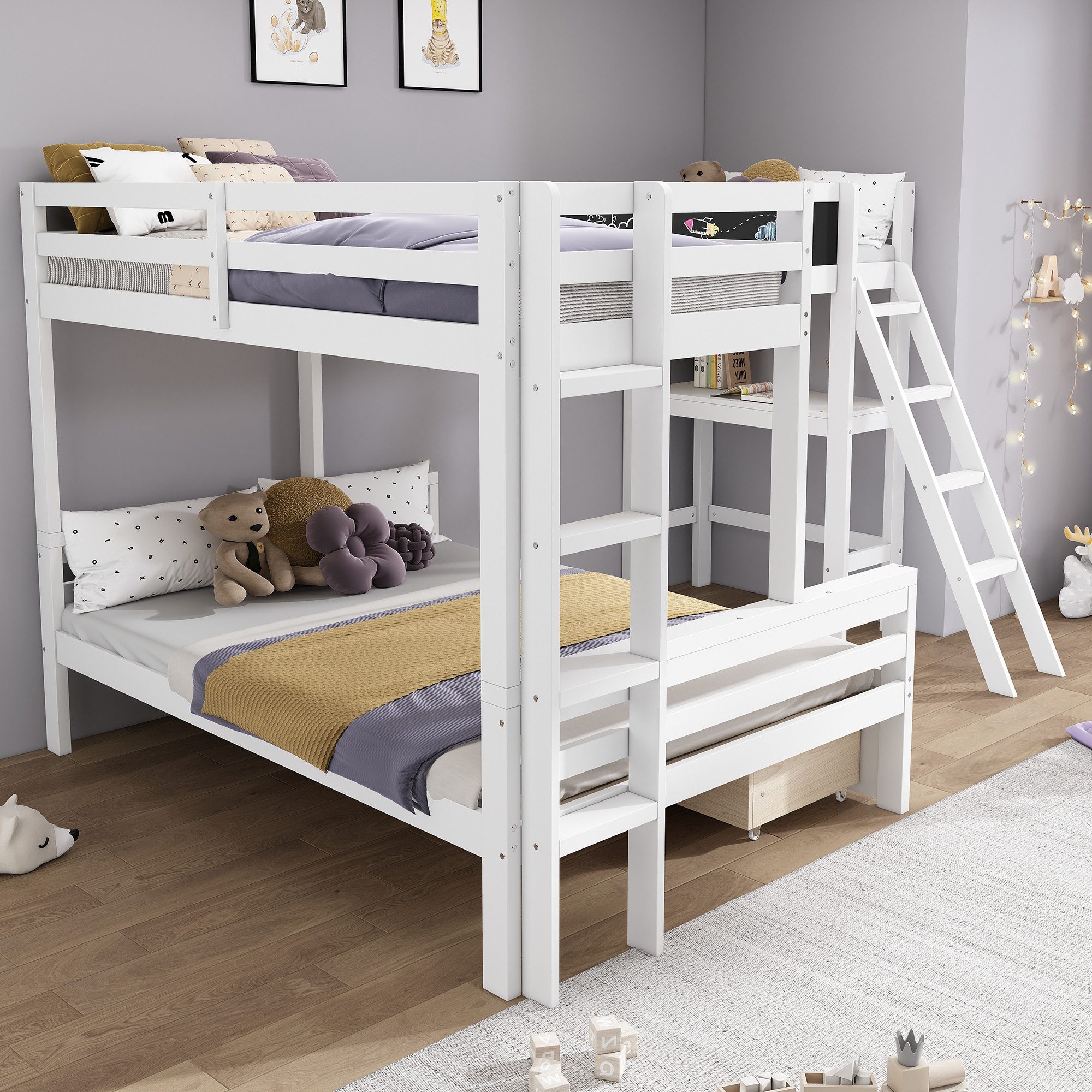 OKWISH Hochbett aus Kiefernholz (Kinderhochbett, Etagenbett, günstig online kaufen