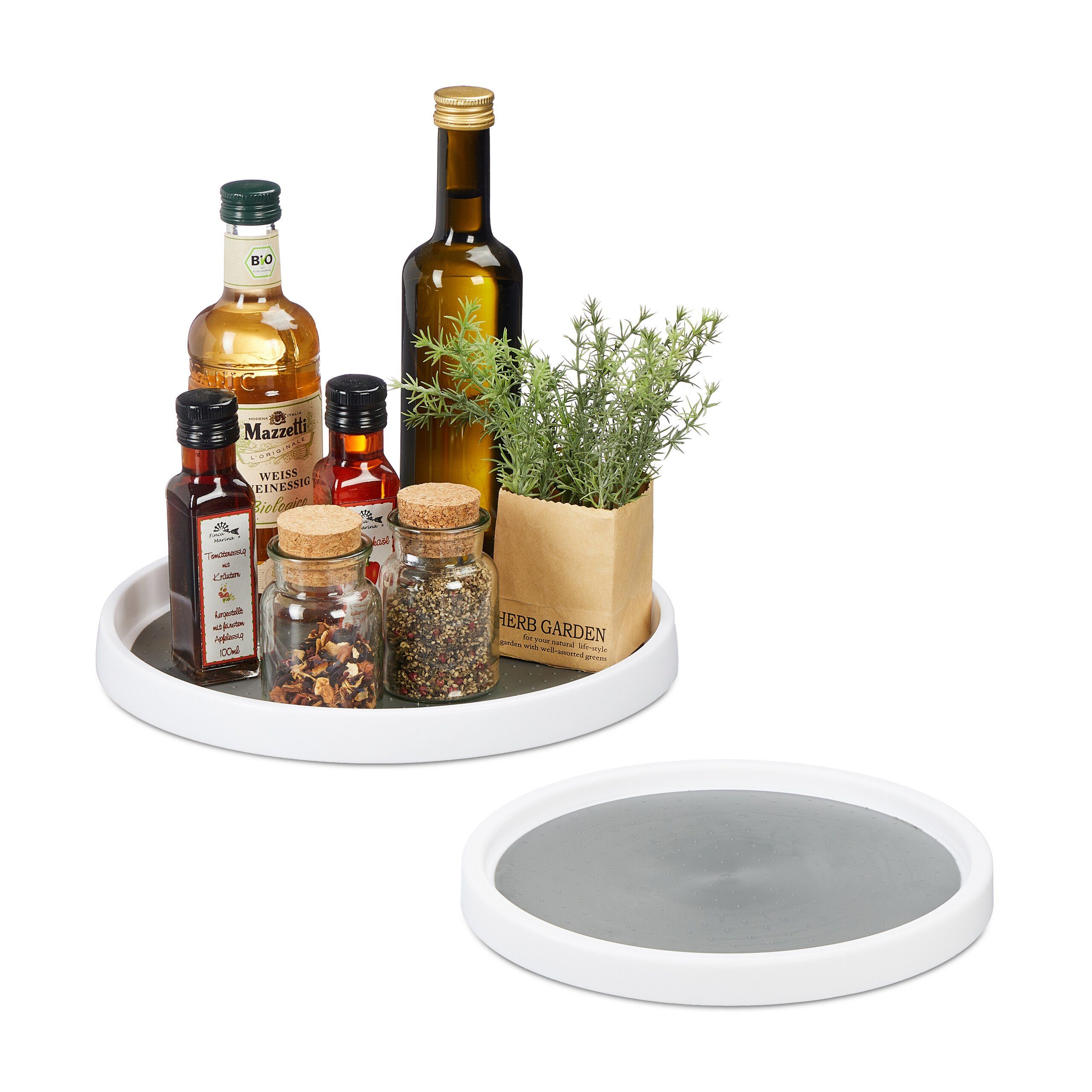 relaxdays Gewürzkarussell Drehteller 2er Set günstig online kaufen