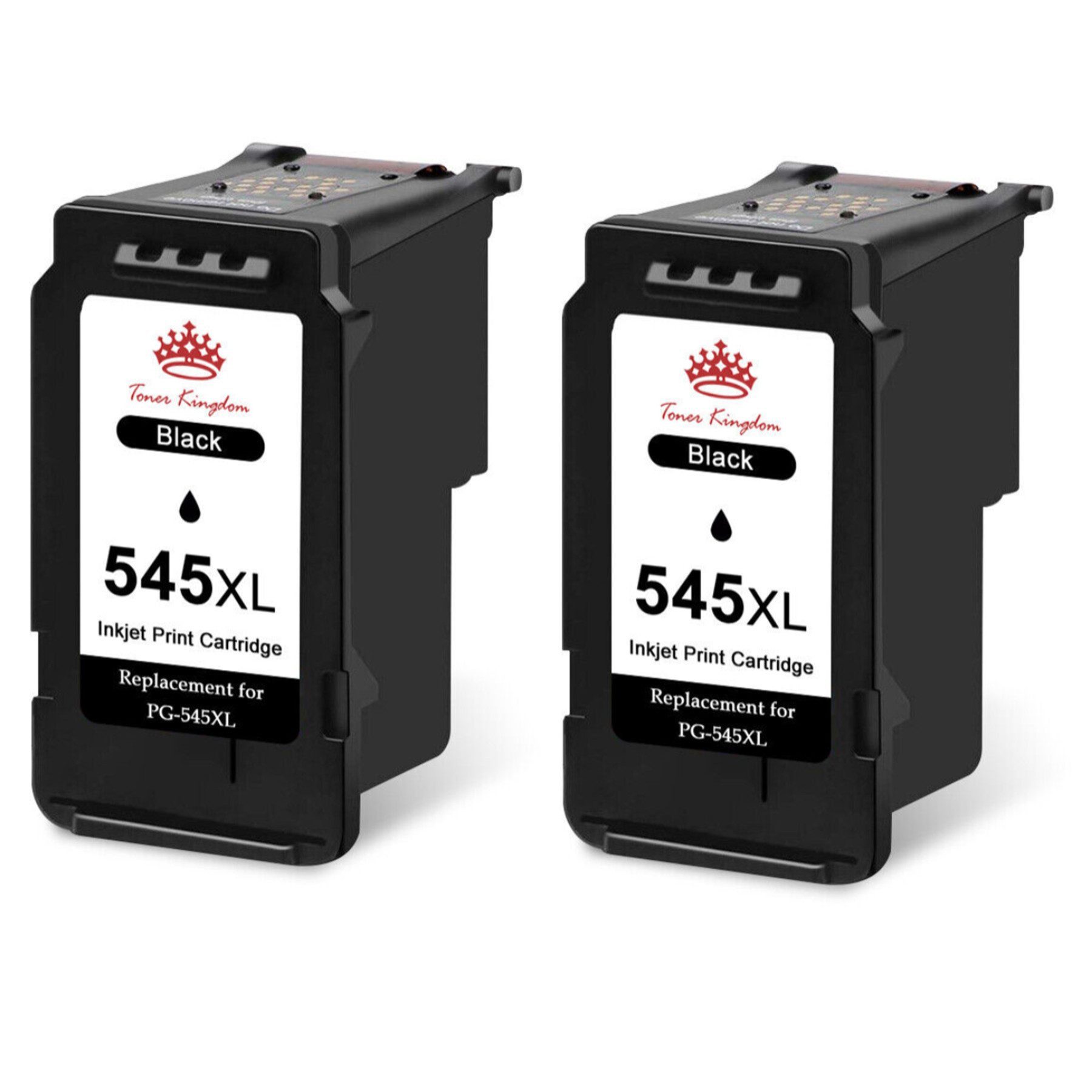 Toner Kingdom PG-545 XL für CANON 545XL Schwarz Tintenpatrone (2-tlg., PIXMA MX495 TR4550 TS3350 TS3450 TS3150 TS3151 TS3351)
