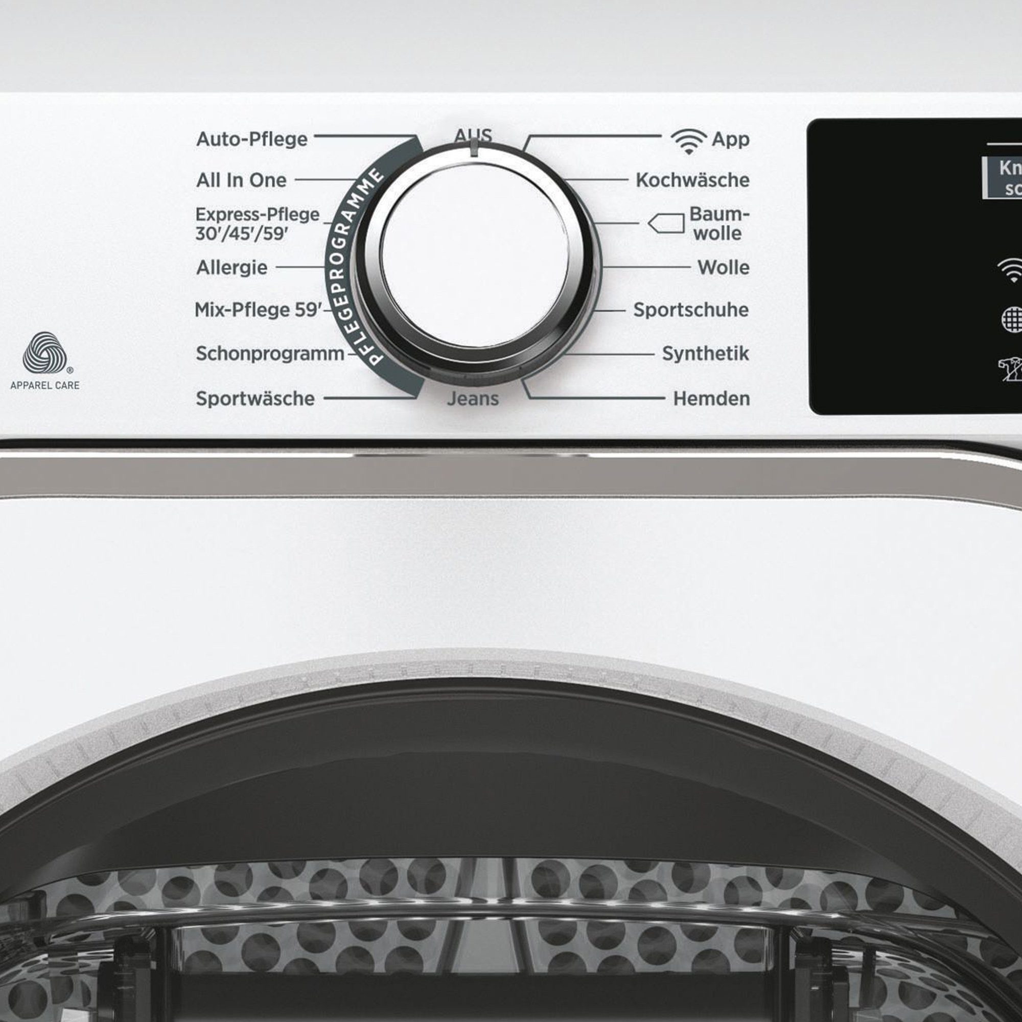 Hoover Wärmepumpentrockner H-DRY500 NDEH10A2TCBES-84, WiFi + Bluetooth-Technologie, AquaVision, Knitterschutzfunktion