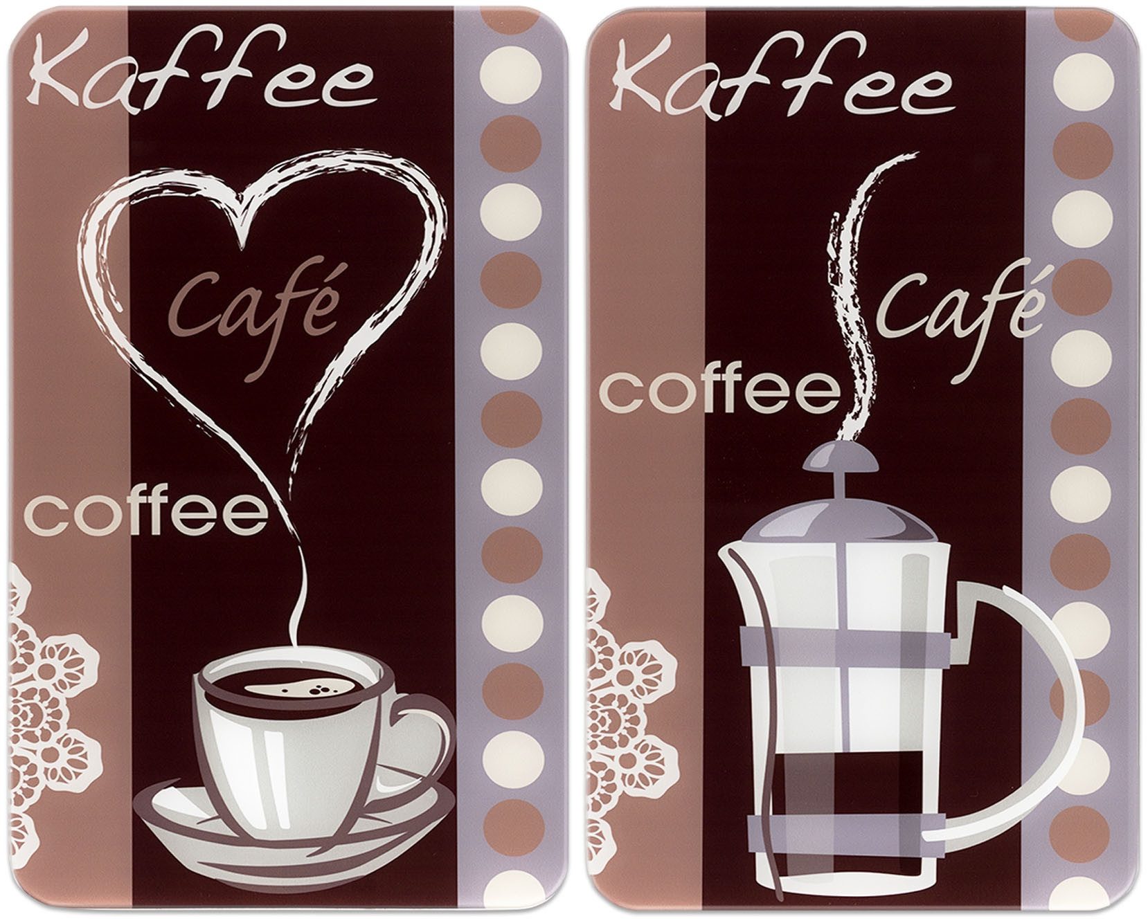 Herd-Abdeckplatte Universal Modell Kaffeeduft