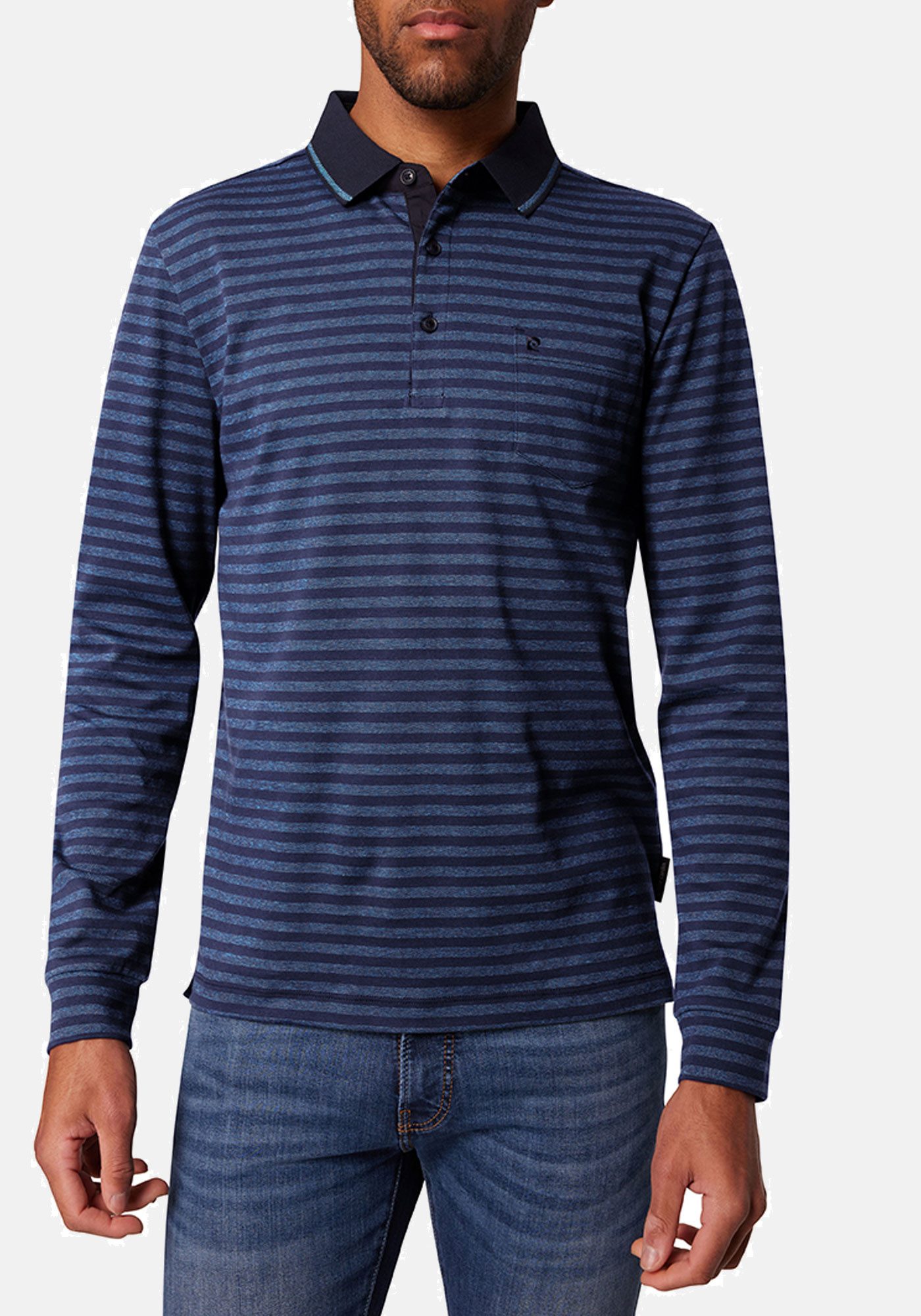 Pierre Cardin Langarm-Poloshirt 1/1 PoloKN super günstig online kaufen