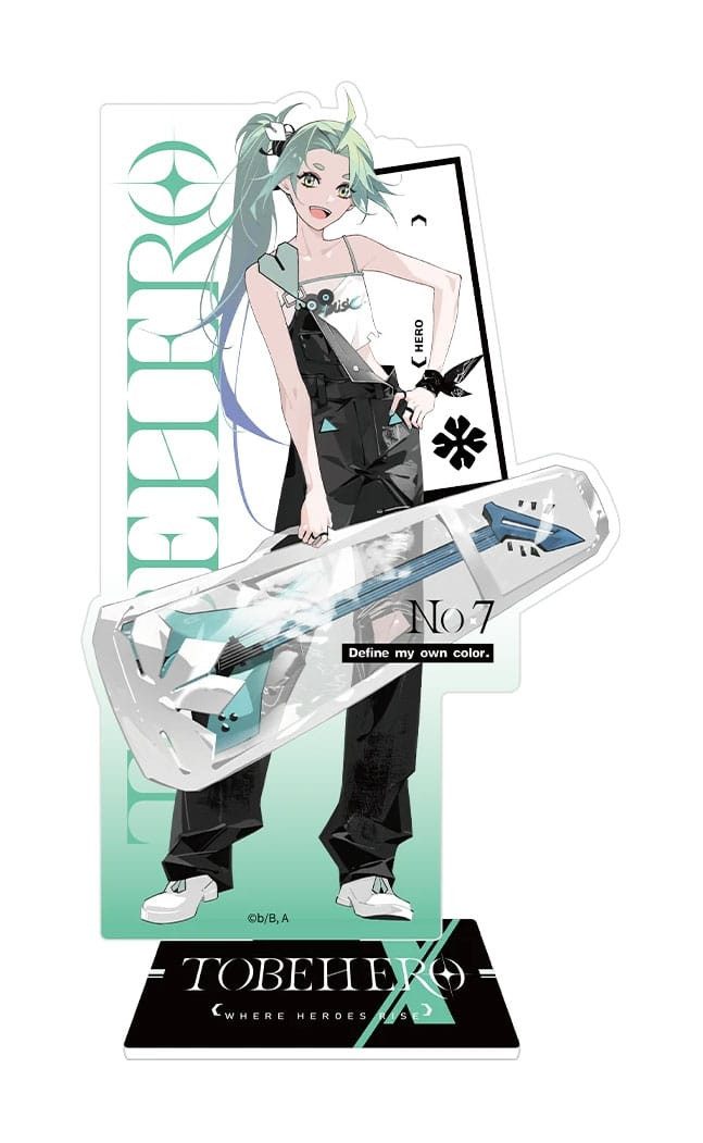 Sakami Merchandise Merchandise-Figur To Be Hero X Acryl-Aufsteller Hero Show Series Lucky Cyan 17 cm