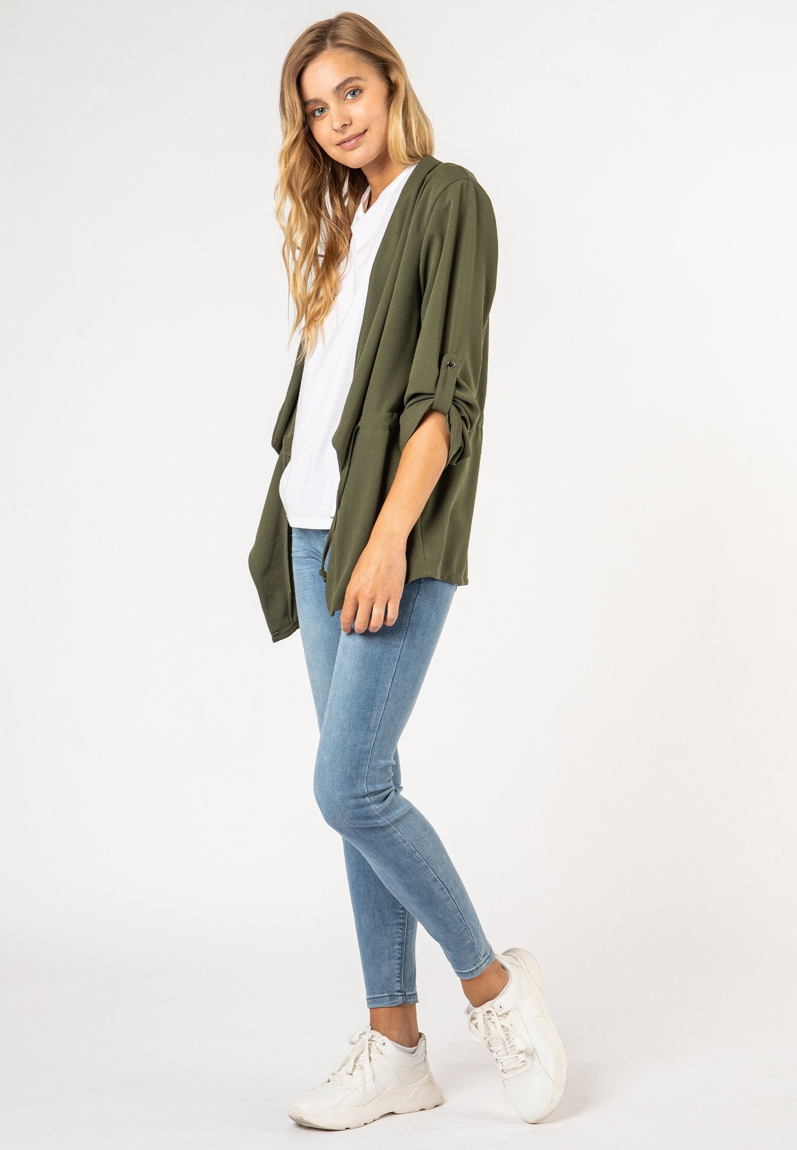 SUBLEVEL Blusenblazer Blazer zum Binden