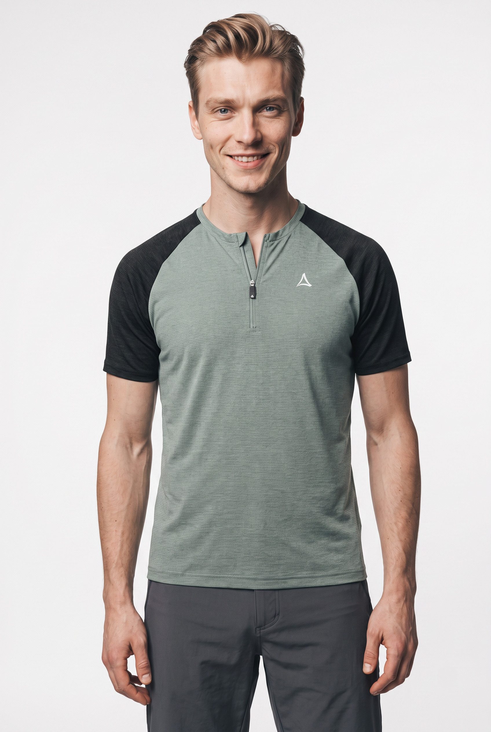 Schöffel Radtrikot TIN GREY für Radsport, Fahrradshirt-Design, aus Polyester, atmungsaktiv