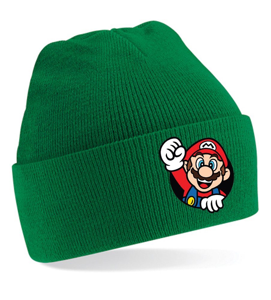 Mario Konsole Faust Grün Gaming Unisex Mai & Super Beanie Blondie Erwachsenen Brownie Mütze