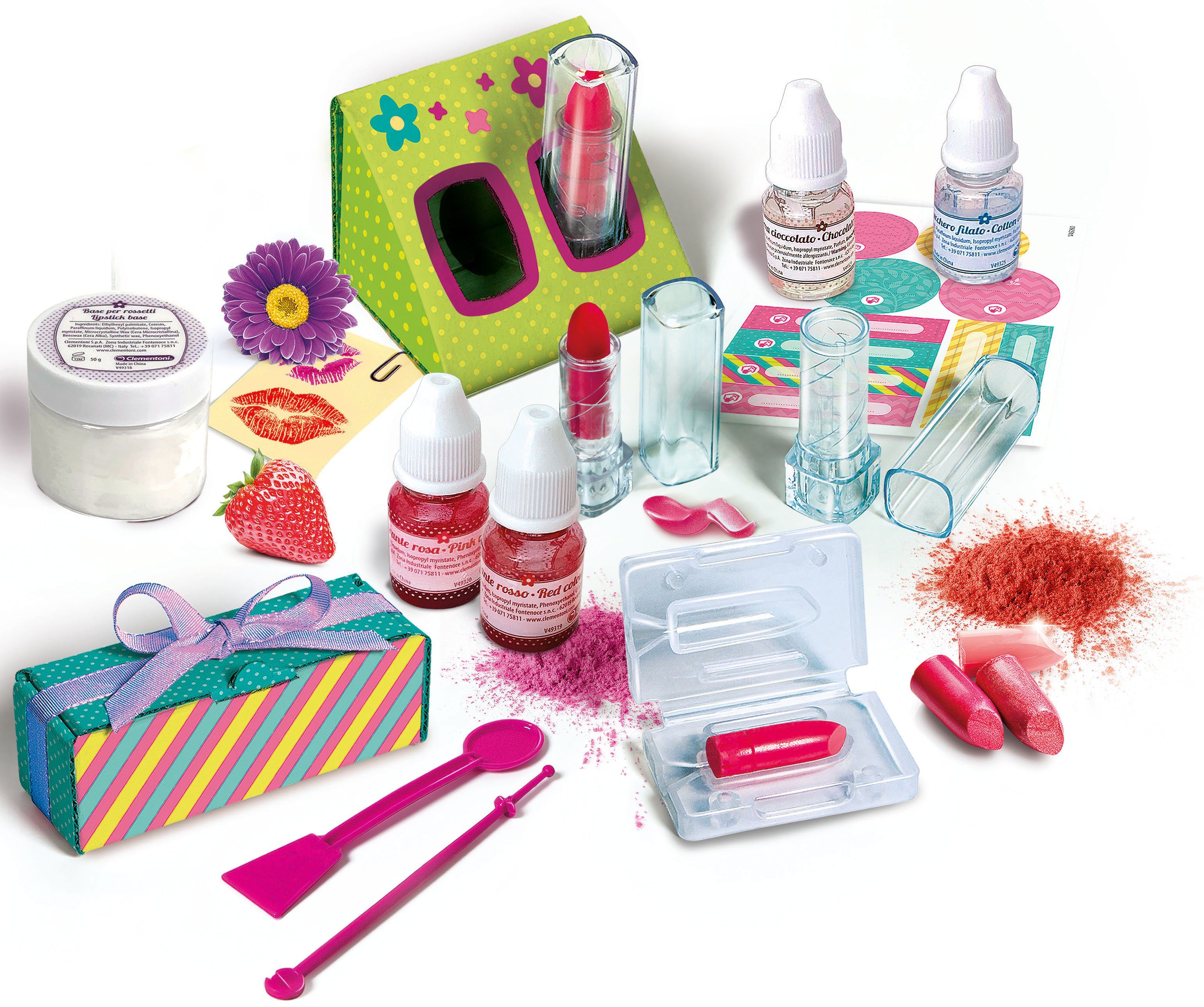 Clementoni® Experimentierkasten Galileo, Lippenstifte selbst machen, Made in Europe