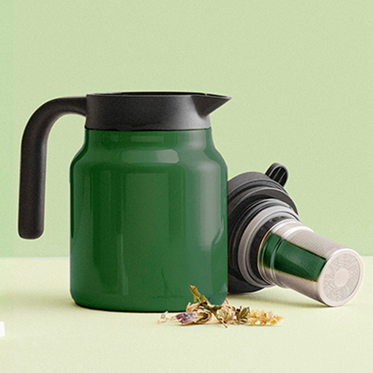 Stelton Isolierkanne Isolierkanne THERM-IT 0.9 l, grün, 0.90 l