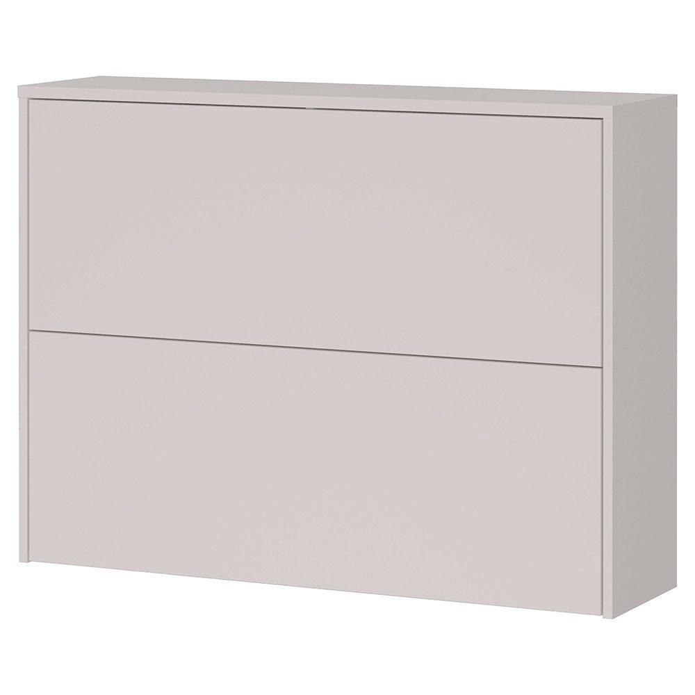 Lomadox Schuhschrank BAIANO-01 99 cm breit in beige, 2 Klappen
