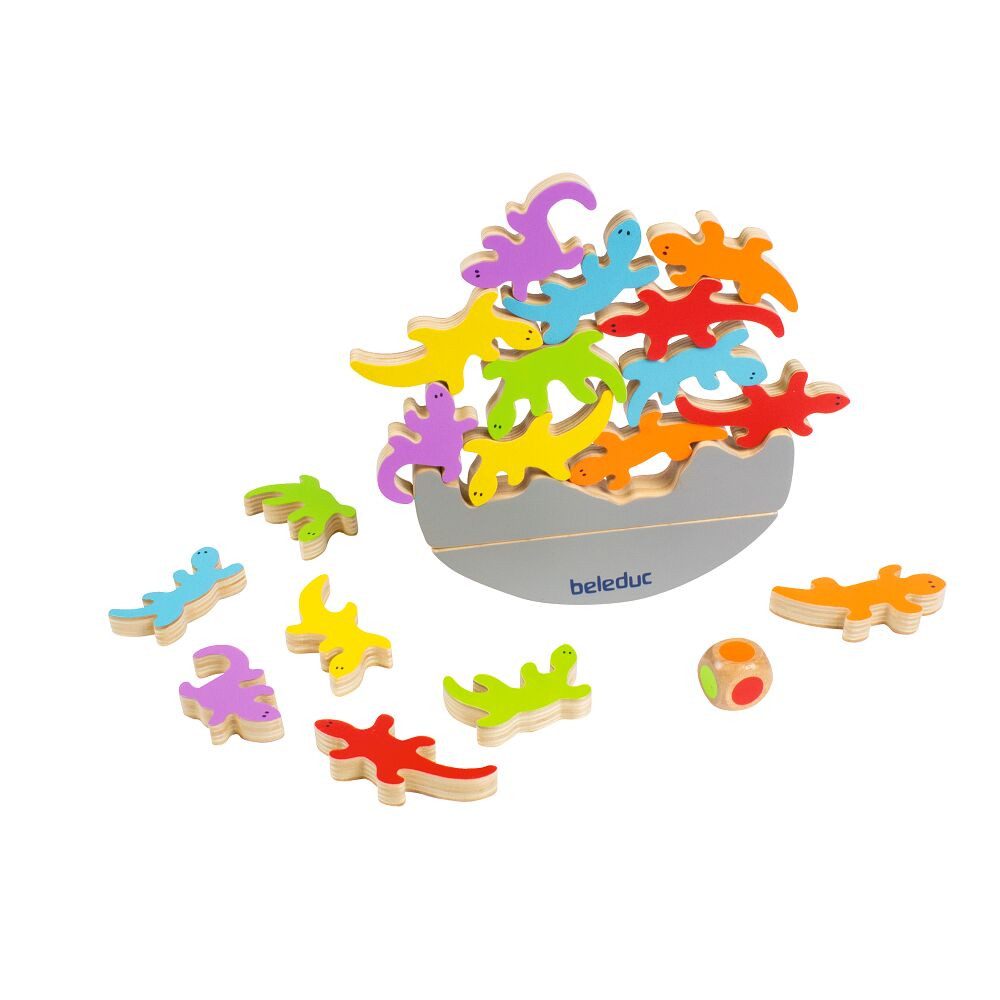 beleduc Spielesammlung Geschicklichkeitsspiel El Gecko, Viele unterschiedliche Spielvarianten möglich