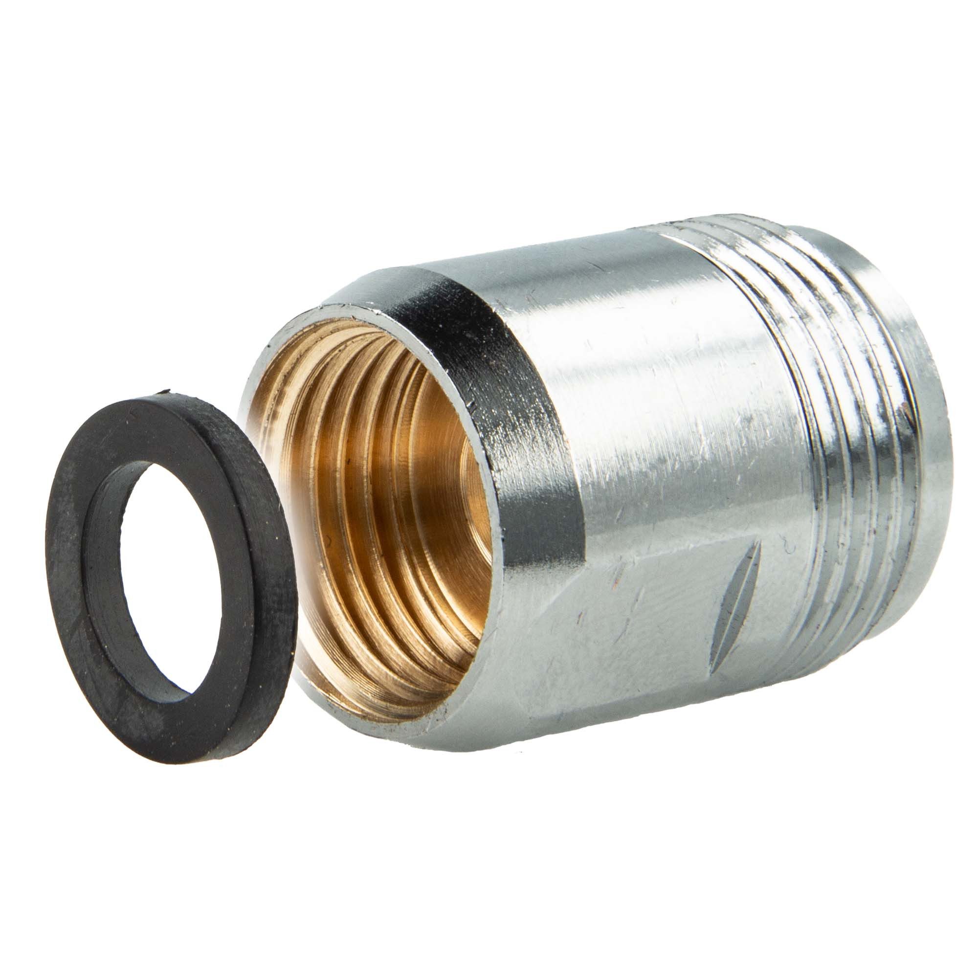 tecuro Badarmatur Aufnahme Adapter für Ausläufe an Armaturen, 1/2 IG x 3/4 AG von TECURO