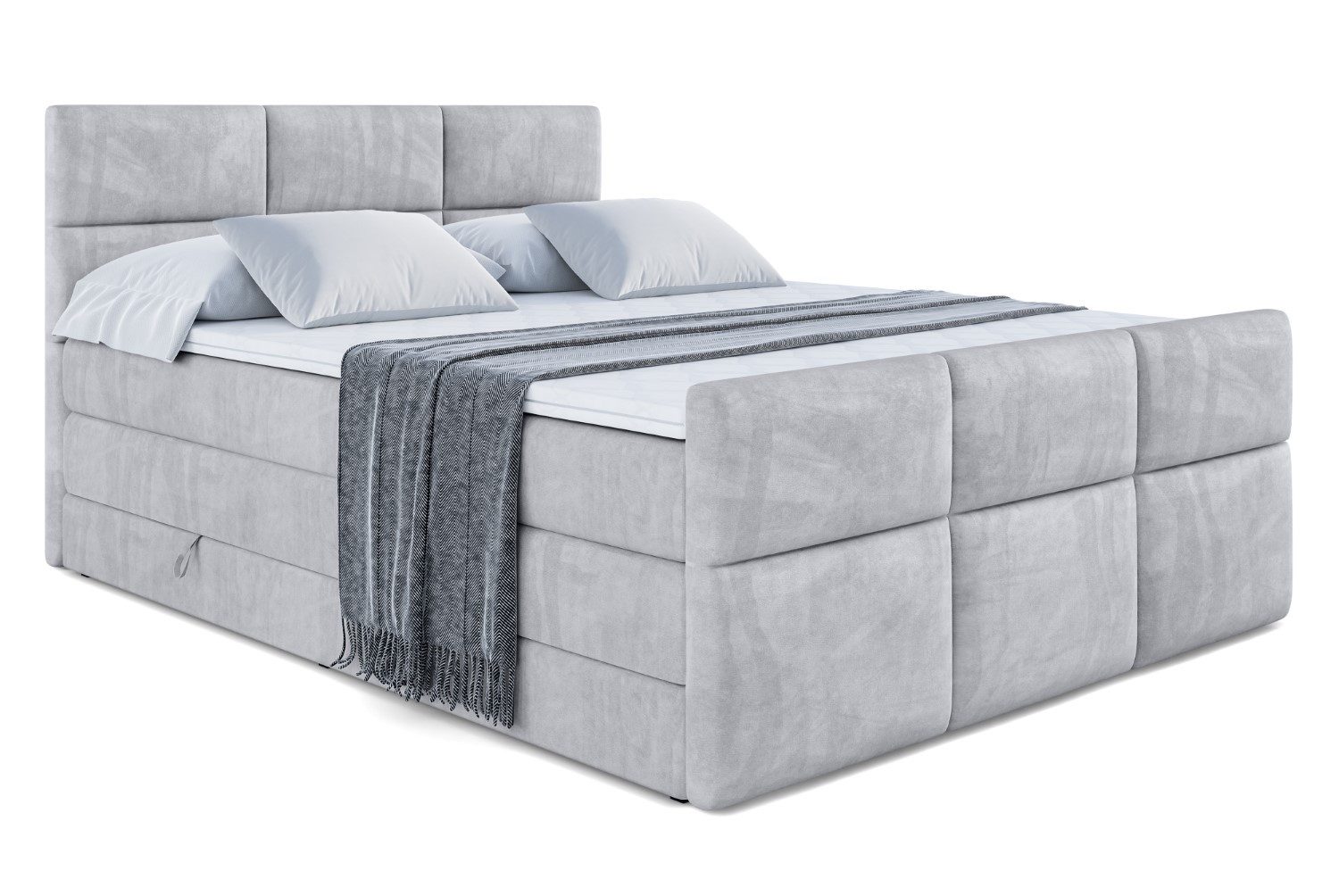 ALTDECOR Boxspringbett OHIO-Z KING (Multipocket-Matratze H4, günstig online kaufen