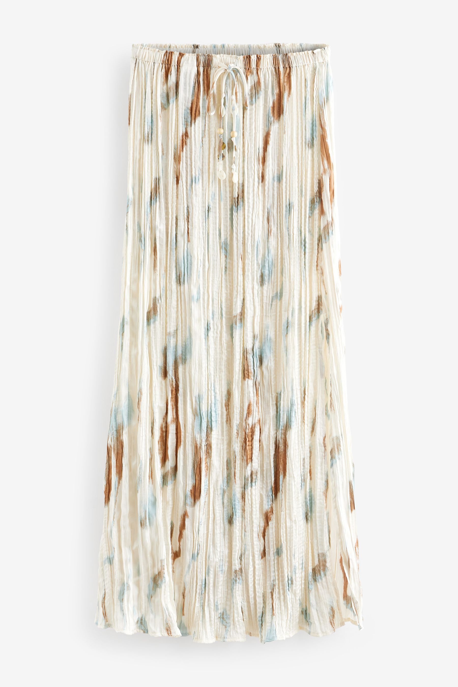 Next Maxirock Maxirock aus Satin in Knitteroptik (1-tlg)