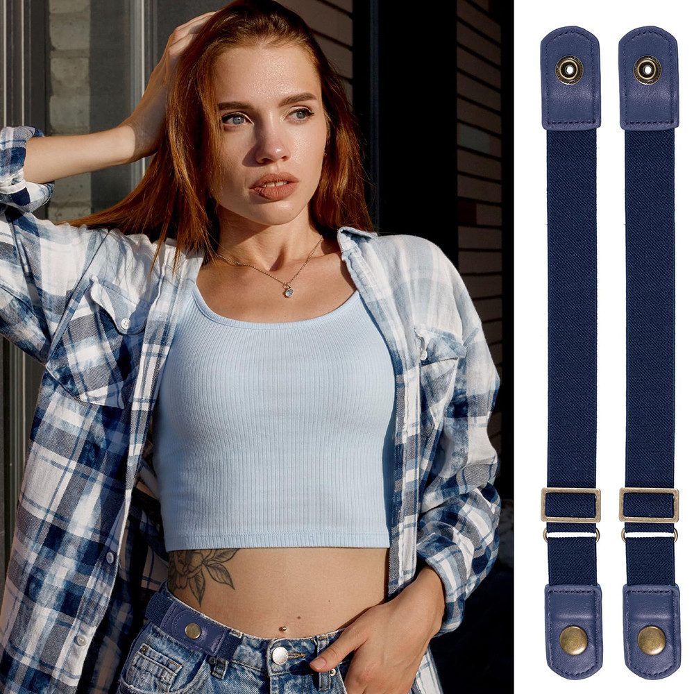nsihing Stretchgürtel Elastischer Gürtel ohne Schnalle für Damen und Herren,Unsichtbarer verstellbarer Gürtel für Herren,elastischer schnallenloser Gürtel – Bild 5 von 5