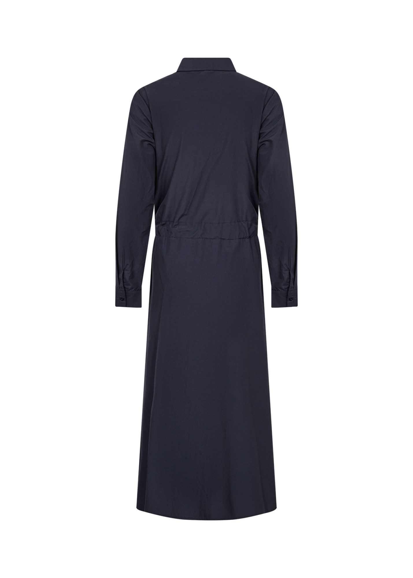 soyaconcept Hemdblusenkleid SC-NETTI 117 - Kleid - Maxikleid marine - Langarmkleid Damen