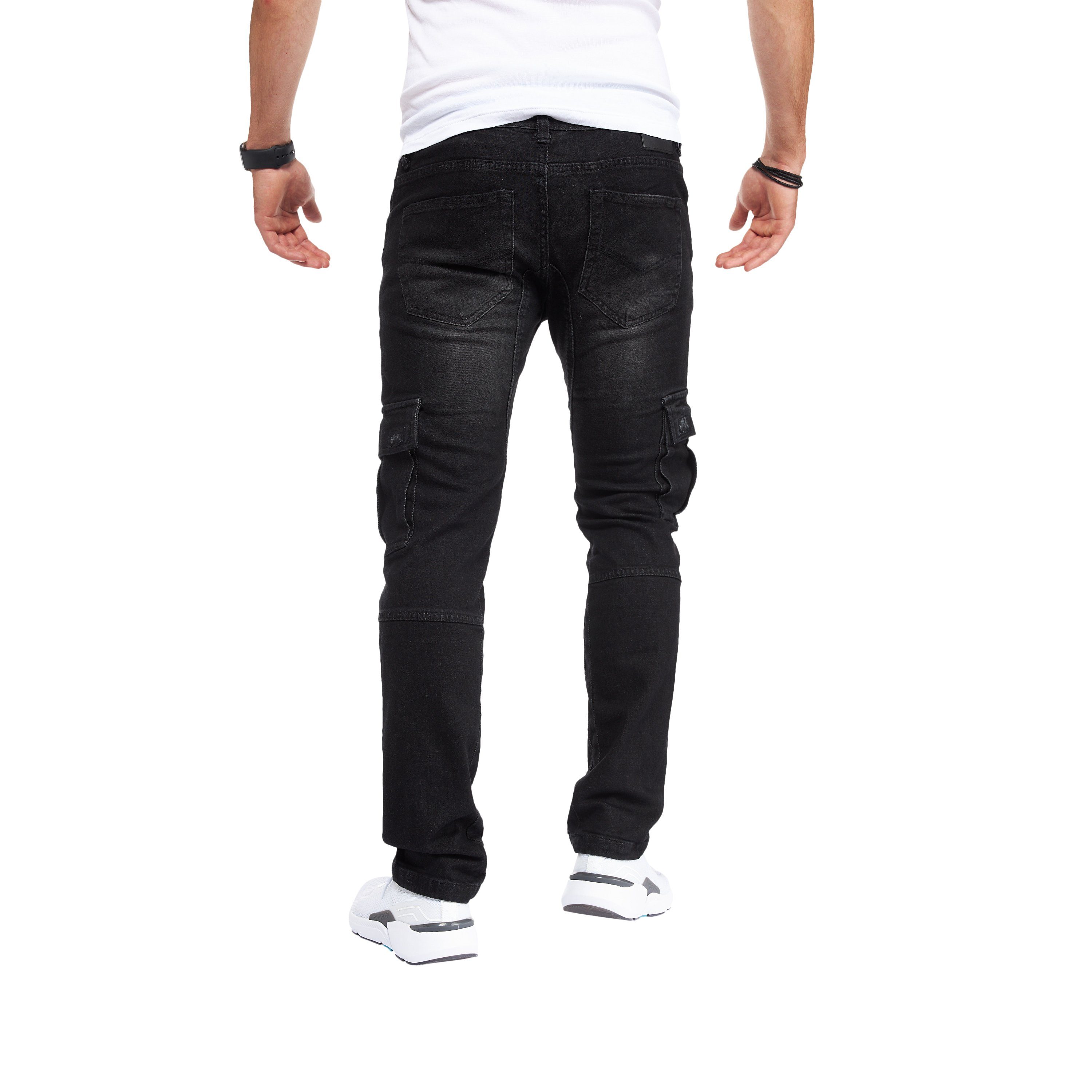 Styleko Cargohose 8003 Cargo Jeans Herren Cargohose für Herren Jeans Cargohose Herren