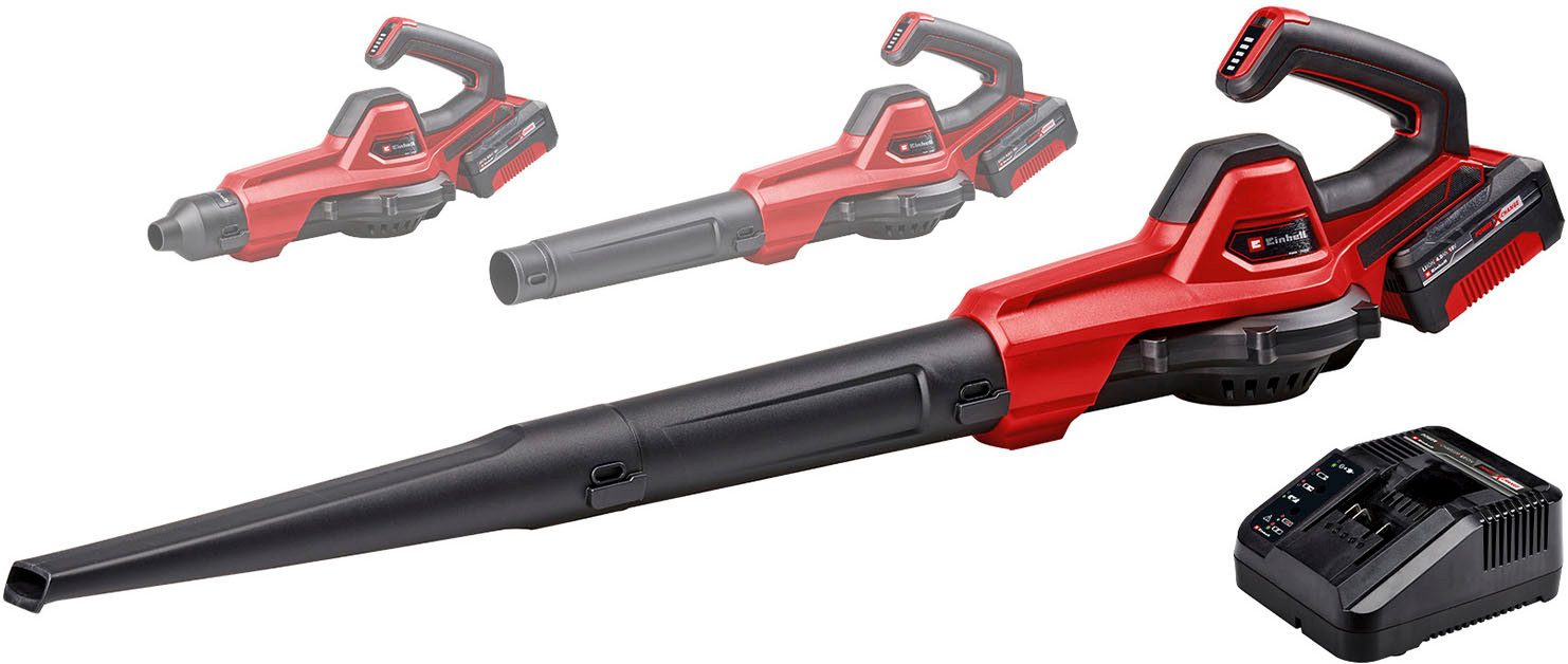 Einhell Akku-Laubbläser GE-UB 18/250 Li E, inkl. Akku, Ladegerät und 3 Blasaufsätzen