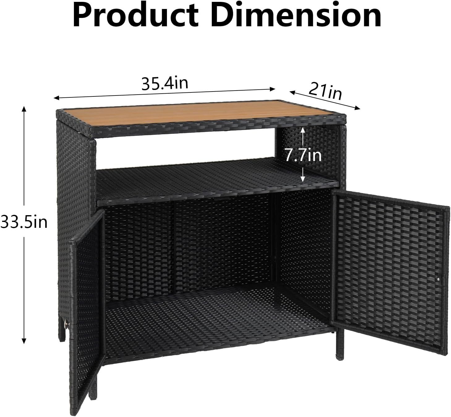 GarveeMore Garten-Geräteschrank mit 2 Türen und günstig online kaufen