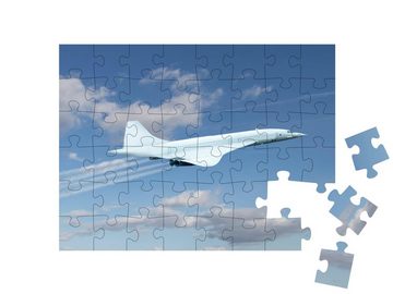 puzzleYOU Puzzle Concorde im Überschallflug, 48 Puzzleteile, puzzleYOU-Kollektionen Flugzeuge