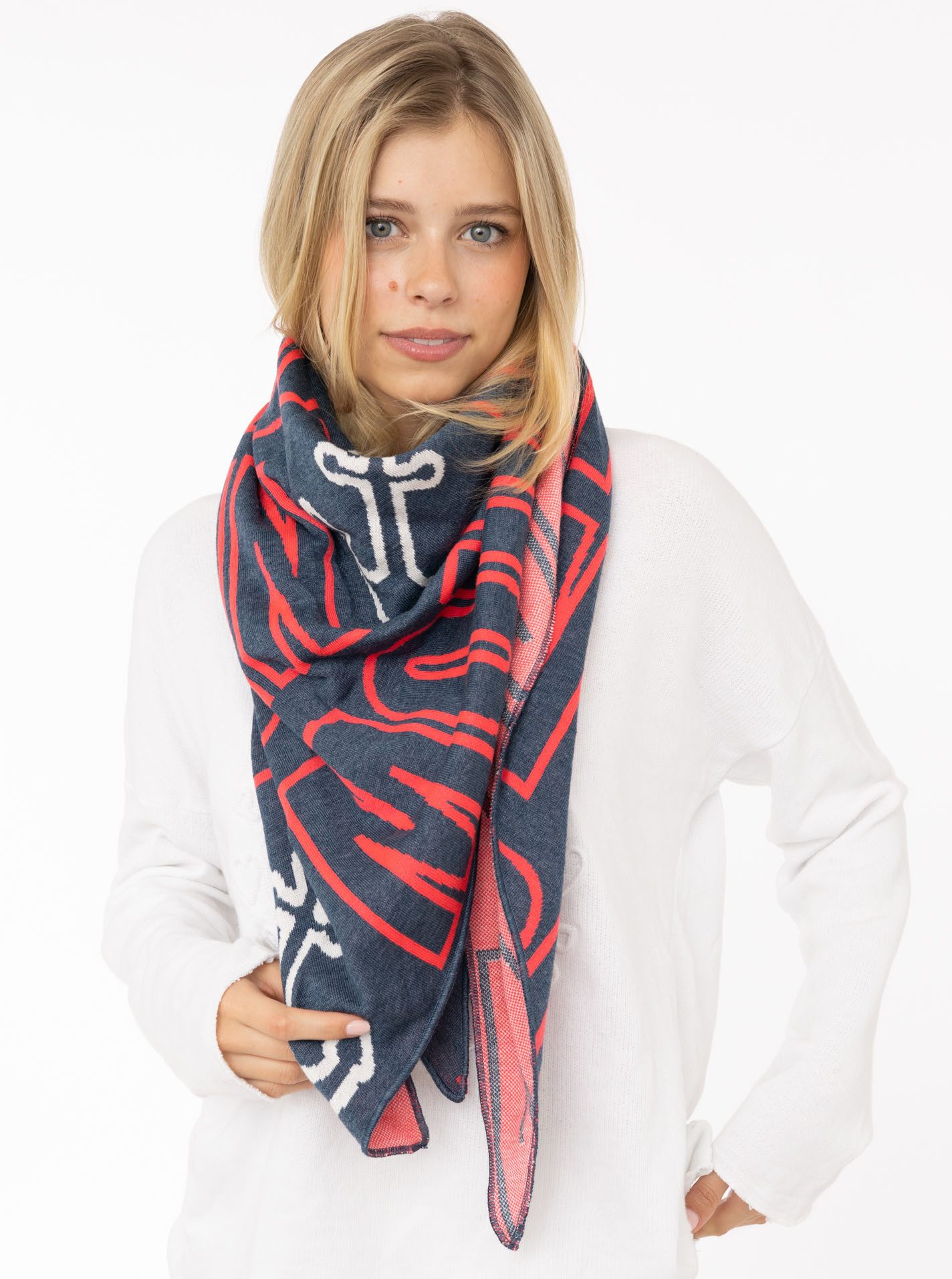 Zwillingsherz Modetuch "Anker Moin", Küstenfeeling, Baumwollmischung, Feins günstig online kaufen