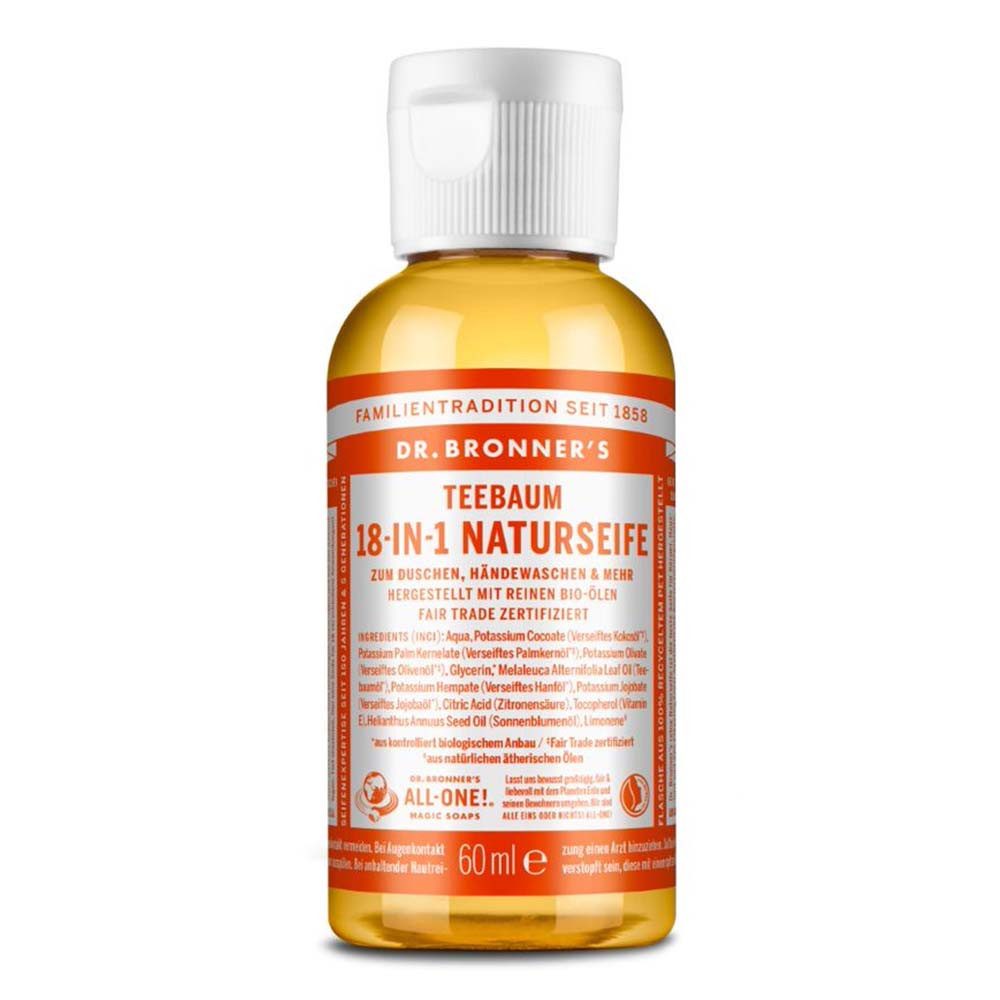 Flüssigseife Teebaum - 18in1 Naturseife 60ml