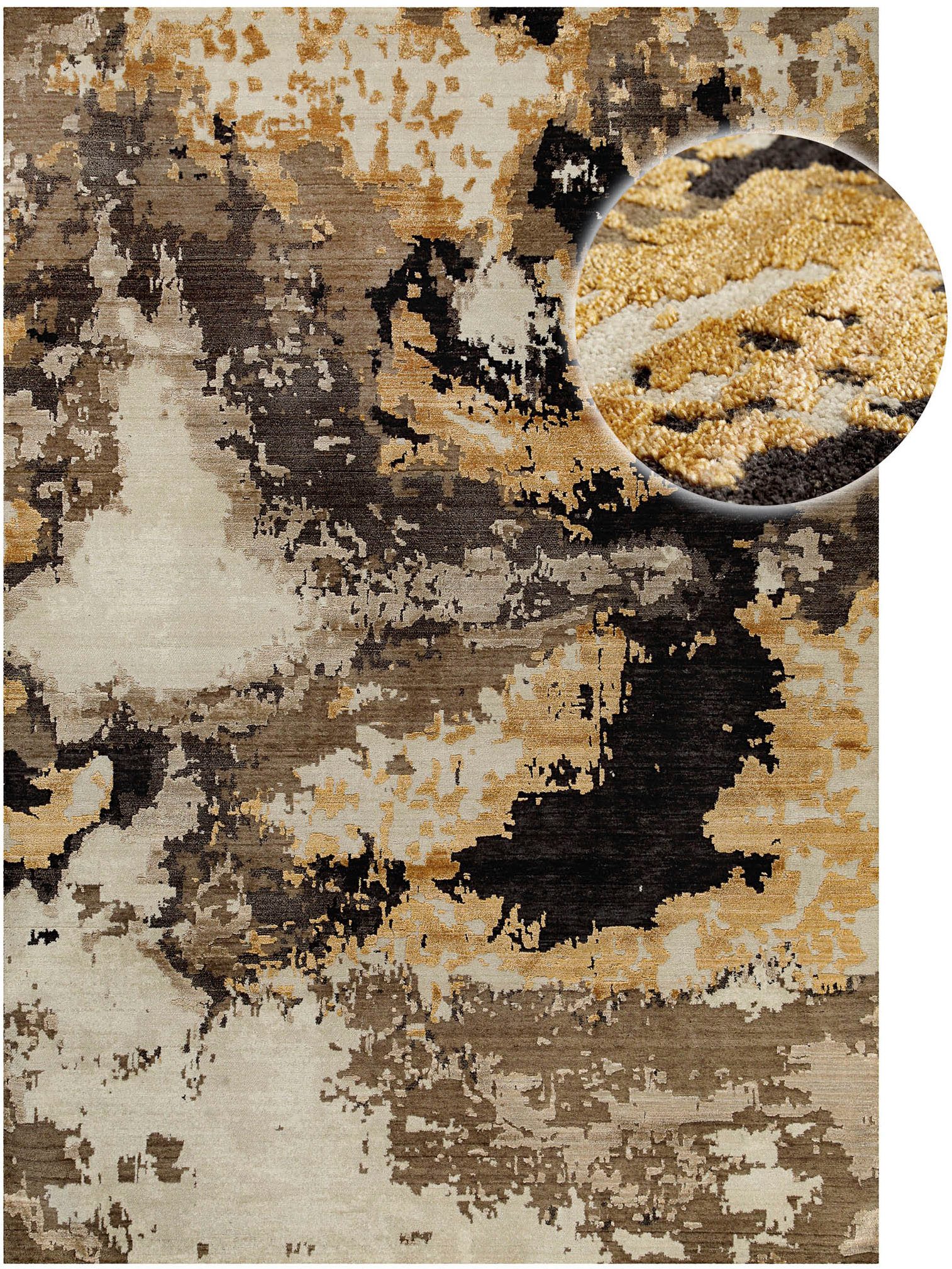 OTTO home Teppich Orin, rechteckig, Höhe: 6 mm, Kurzflor, 80 % Wolle und Viskose, handgewebt, weich, Schlafzimmer