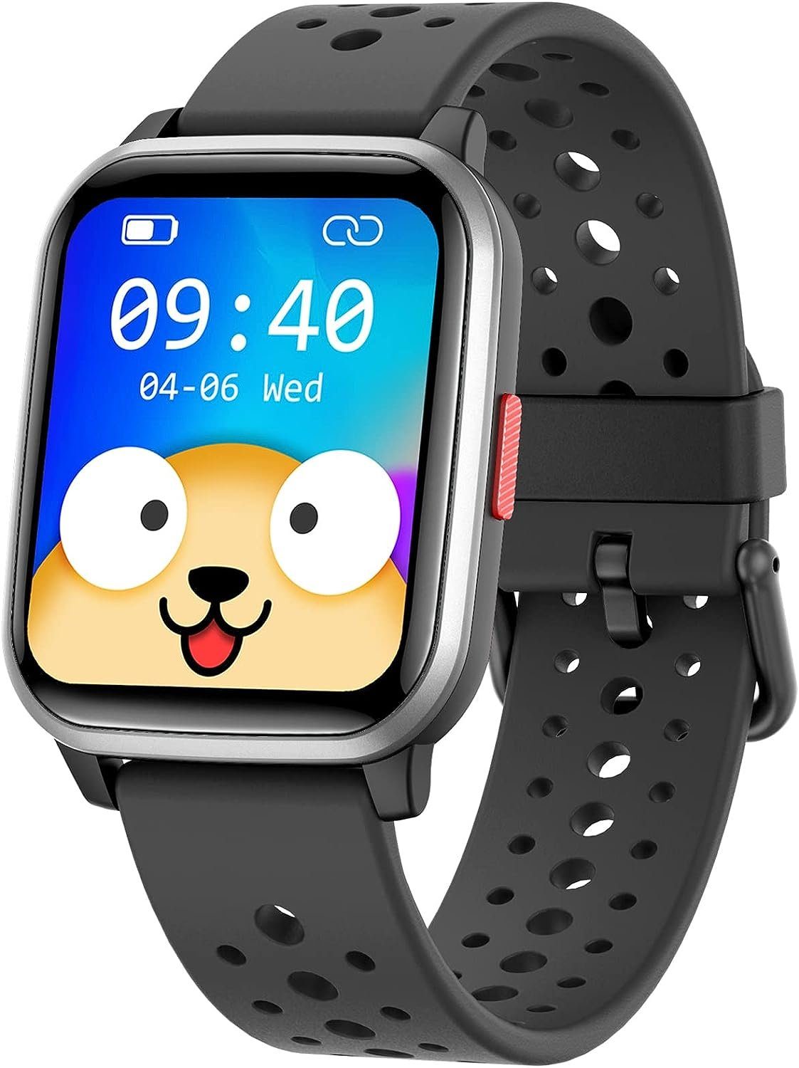 HENGTO Tolles Geschenk für Jungen Mädchen Teenager Smartwatch (1,4 Zoll, Android iOS), mit 19+ Sportmodi, Herzfrequenz, Schlafmonitor IP68 wasserdichte
