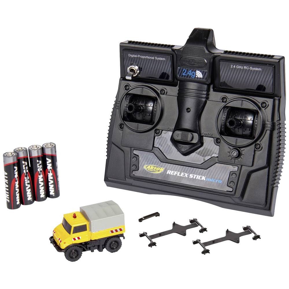 RC-Truck 1:87 MB Unimog U406 Zweiwegefzg. 100%RTR