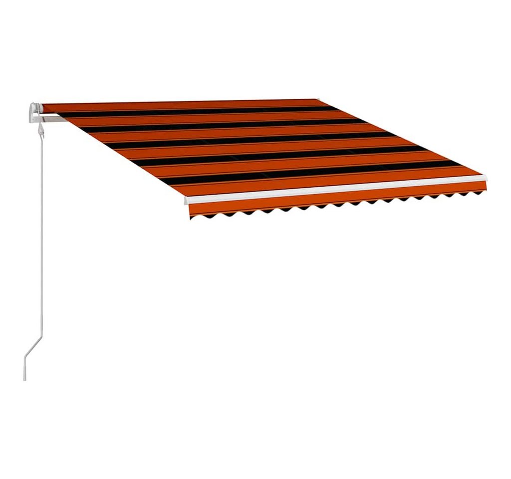 Thumbnail - vidaXL Markise Automatisch Einziehbare Markise 400×300 cm Orange und Braun (1-St)