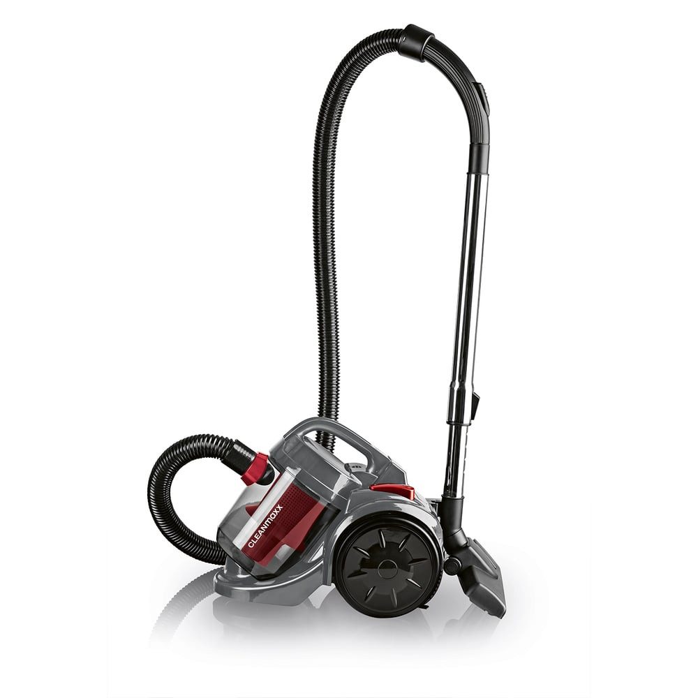 CLEANmaxx Zyklon Hybrid Staubsauger beutellos, 800 W, Staub mühelos entfernen Teppich Fliesen Parkett